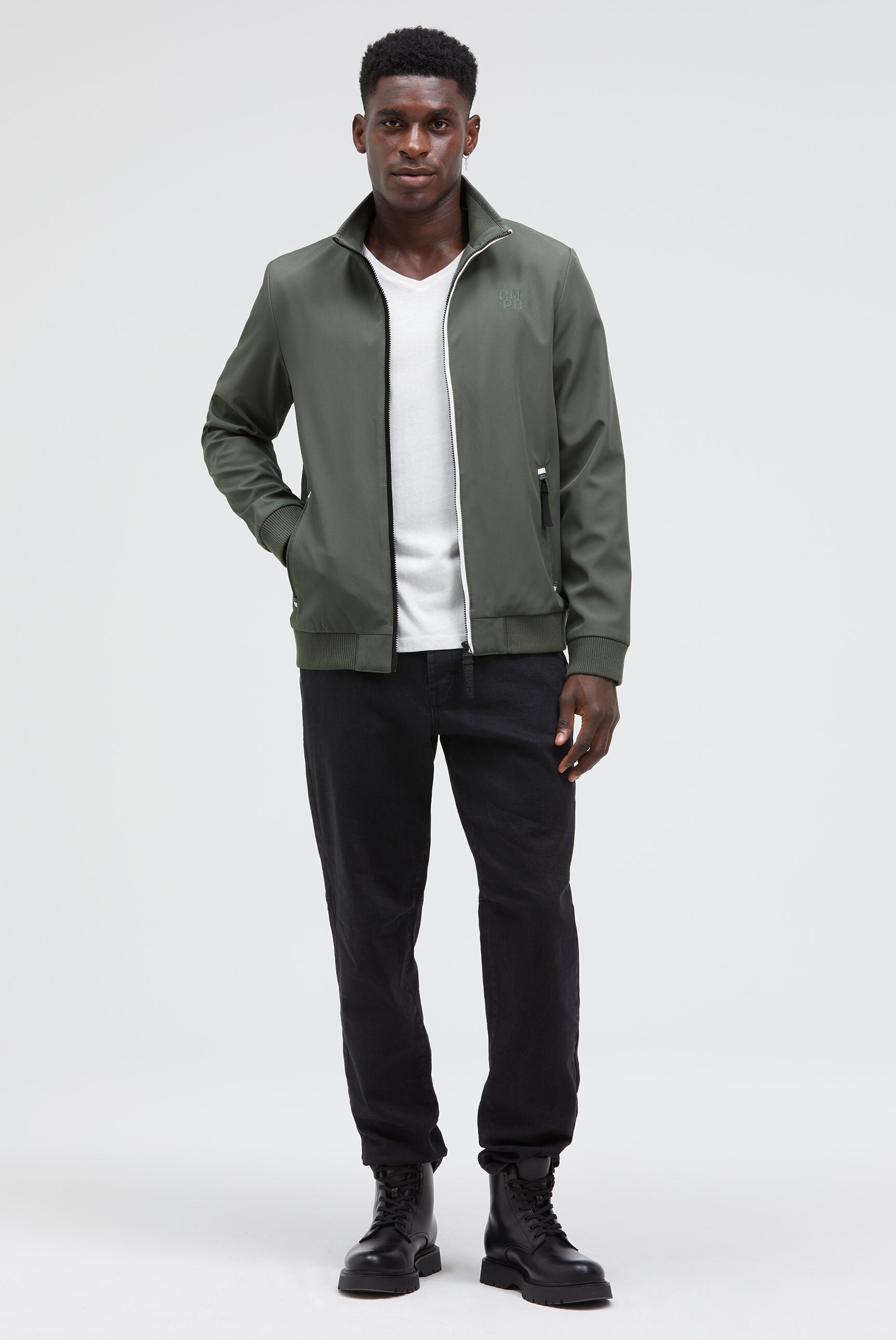 CMPD Softshelljacke ohne Kapuze mit Stehkragen