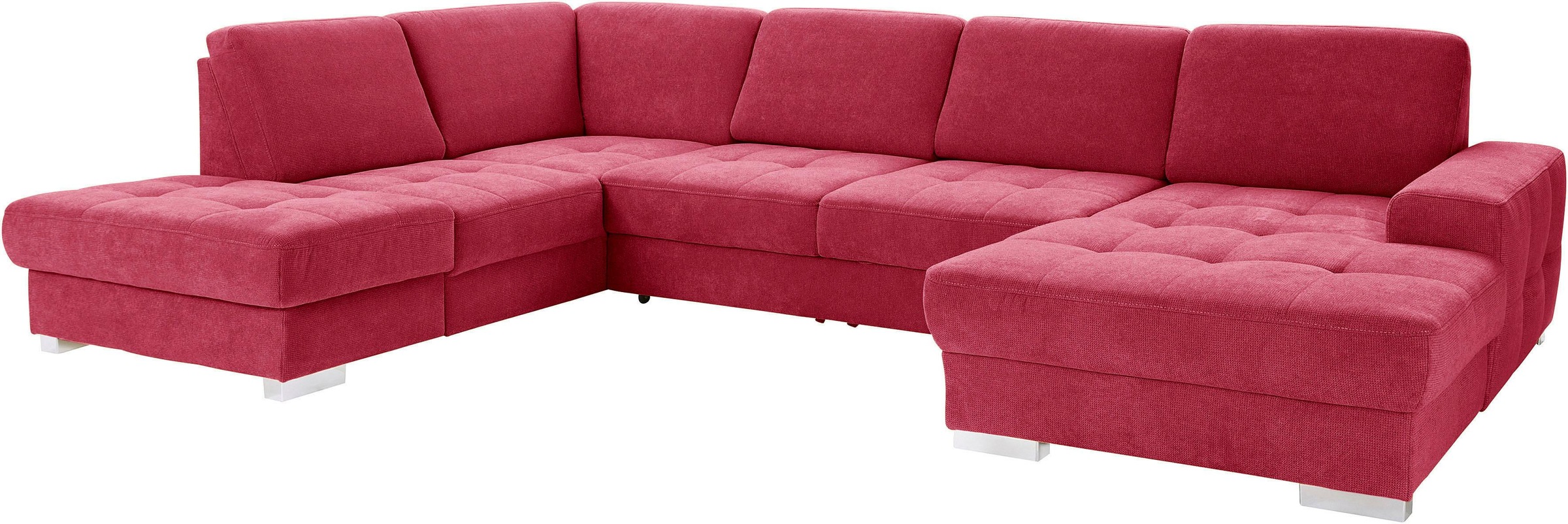 sit&more Wohnlandschaft »Santorini U-Form«, mit Federkern und Sitztiefenverstellung, wahlweise mit Bettfunktion