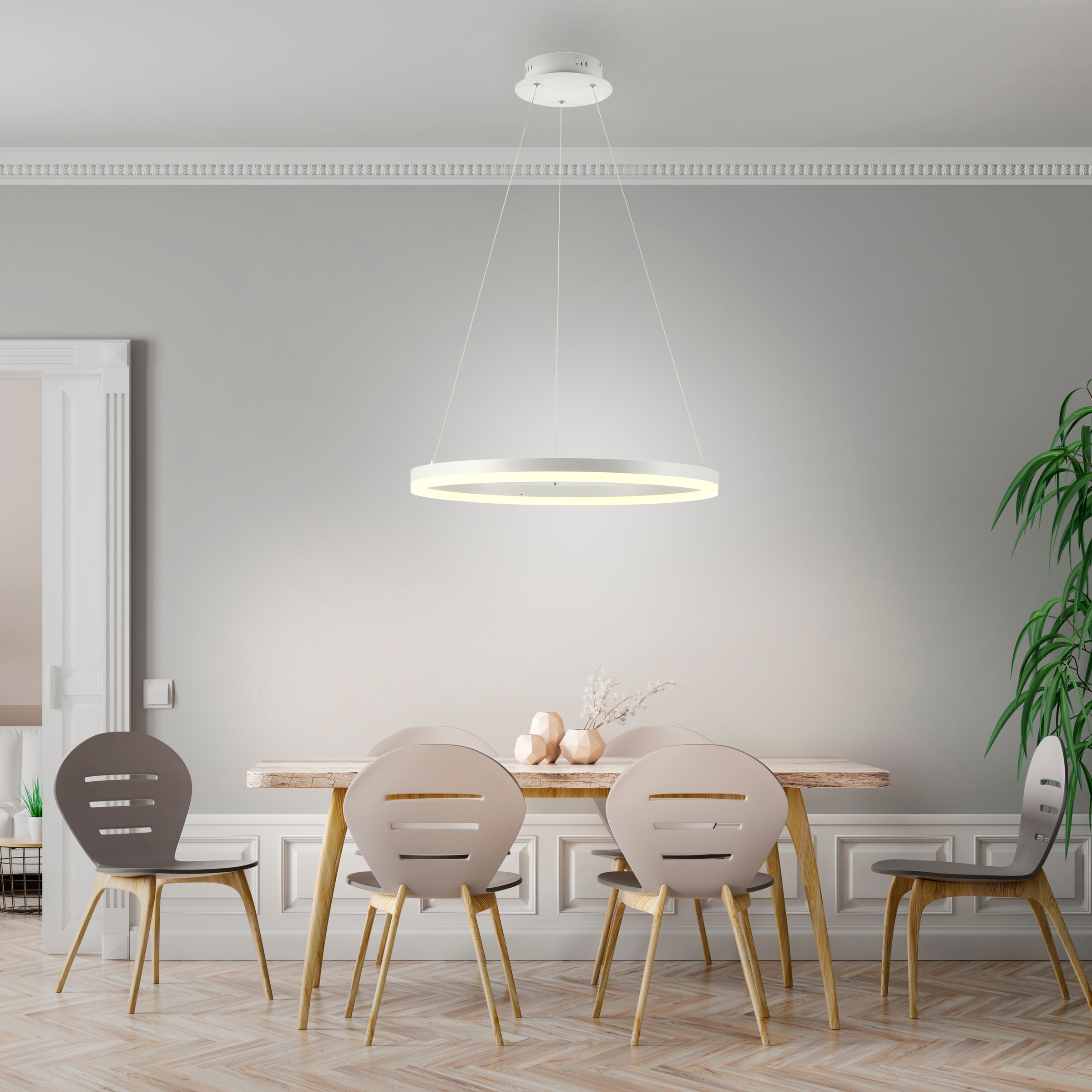 Paul Neuhaus Pendelleuchte »TITUS«, 1 flammig, Leuchtmittel LED-Board | LED fest integriert, LED, dimmbar, Simply Dim, Memory, nach Trennung vom Netz