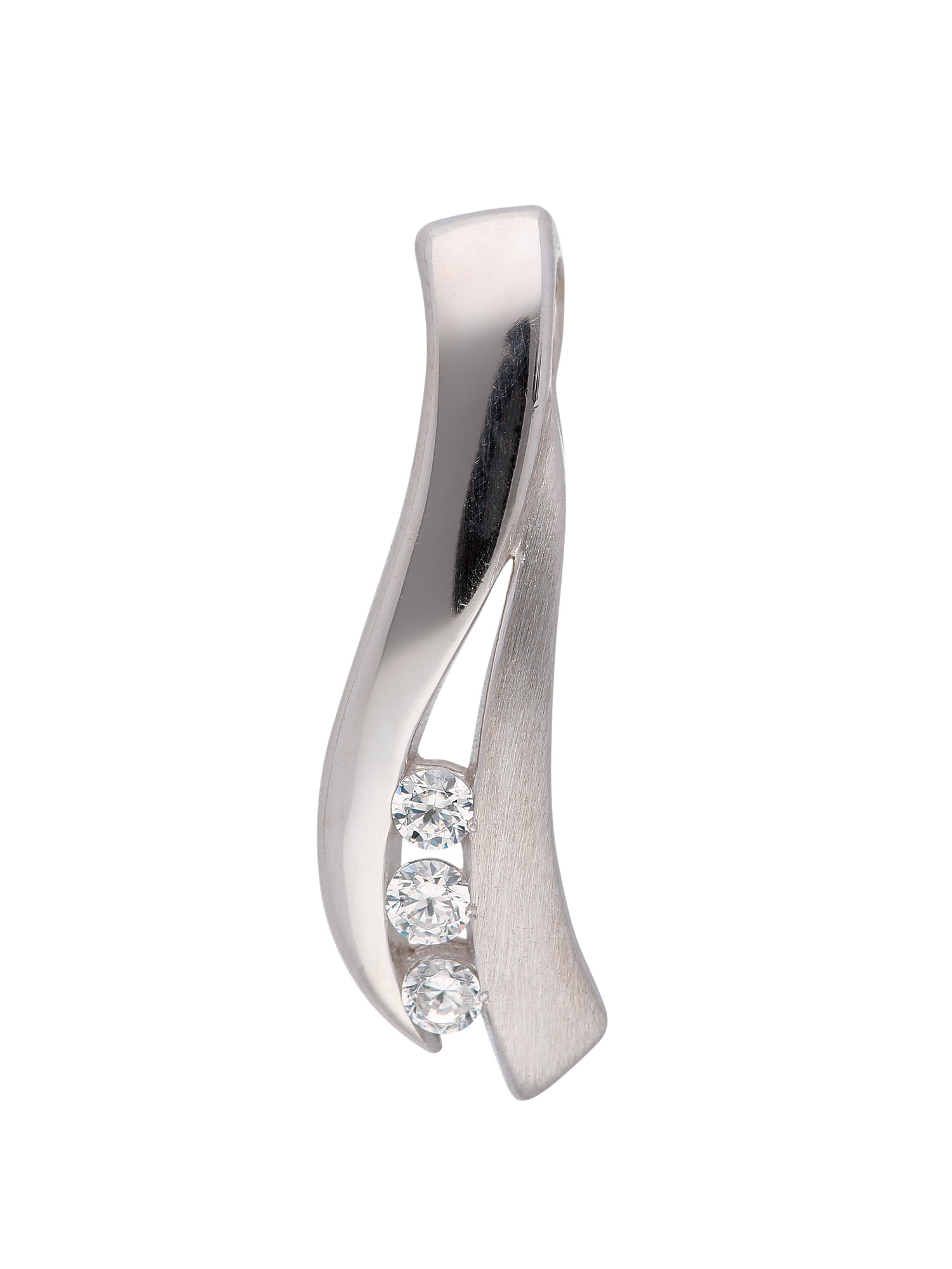 Adelia's Damen Gold 333 White Gold Pendant Silver