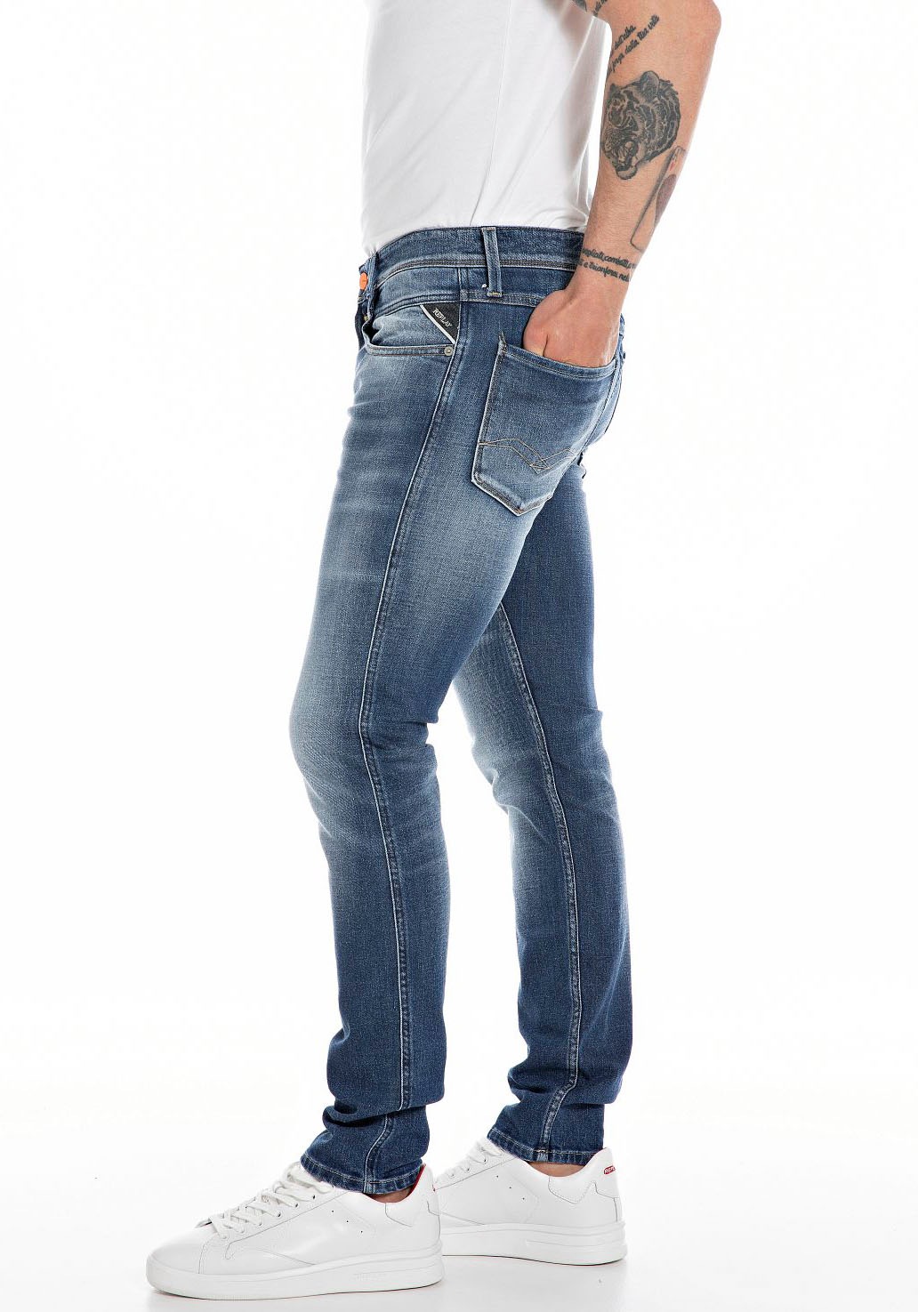 Replay Slim-fit-Jeans "ANBASS HYPERFLEX BIO"