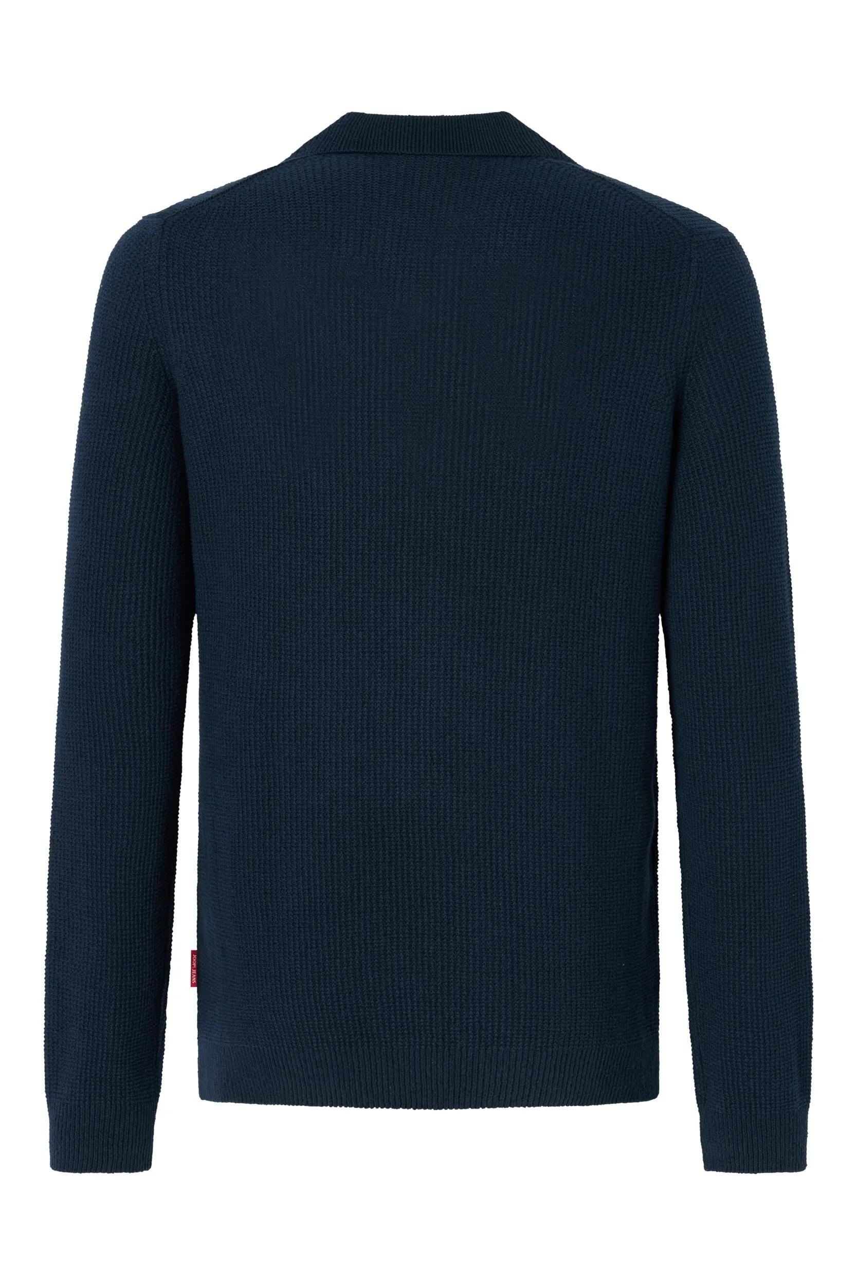 Joop Jeans Polokragenpullover "Ove" mit feinem Strukturmuster günstig online kaufen