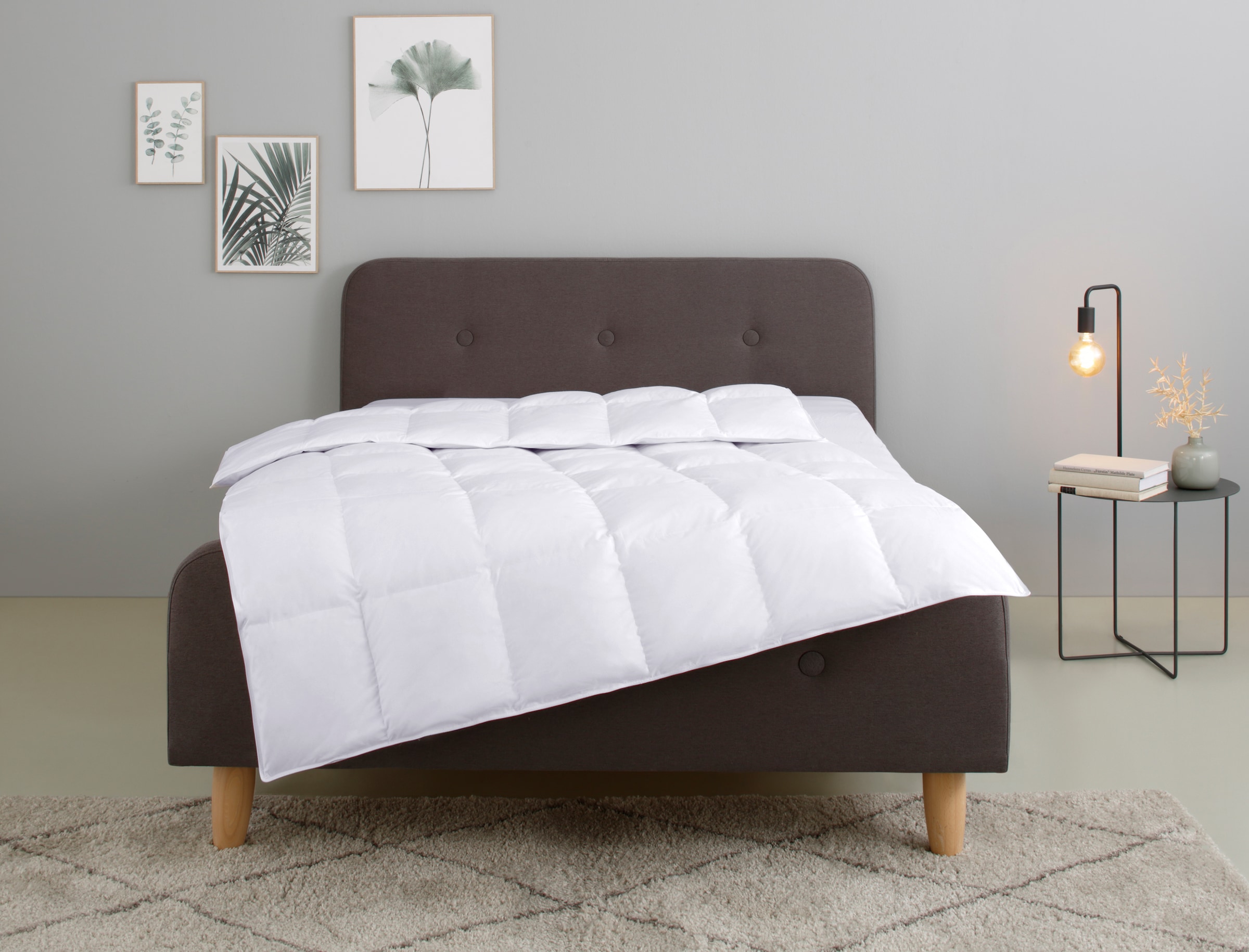 OTTO home Federbettdecke "Irah Bettdecke 135x200 cm, 155x220 cm und 200x200 cm" warm Füllung 50% Daunen & 50% Federn 1 Stk. tlg. Bettdecken, Frühling, Sommer, Herbst und Winter, Decke mit DOWNPASS