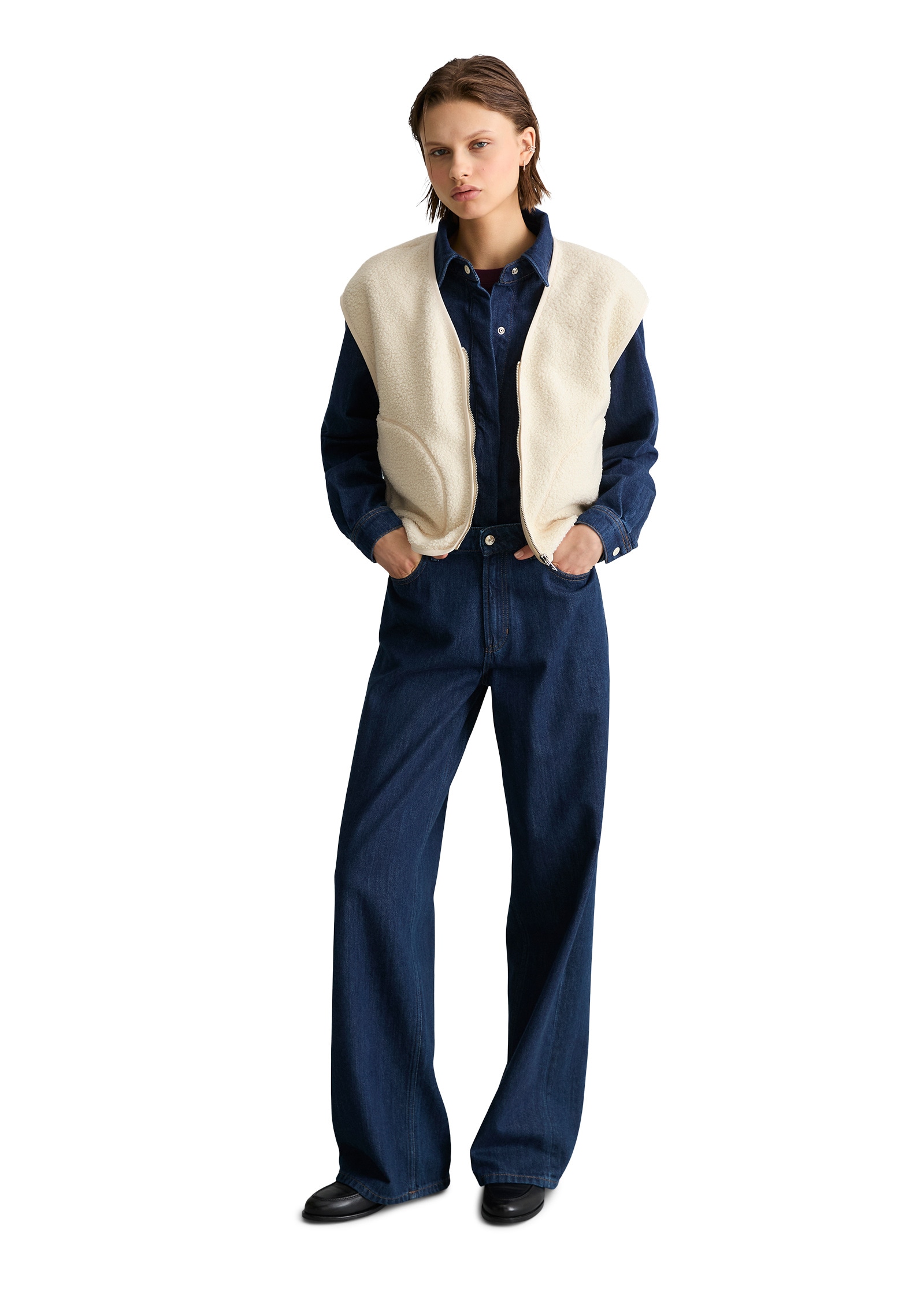 Marc O'Polo DENIM Sweatweste »aus recyceltem Polyester«