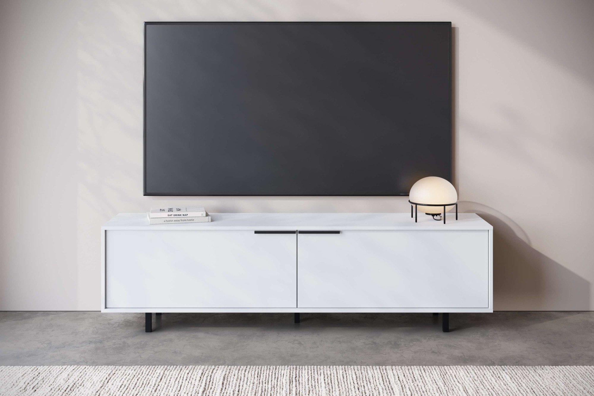 OTTO home Lowboard "Dinant" TV-Kommode mit 2 Klappen, Kabeldurchführung, Br günstig online kaufen