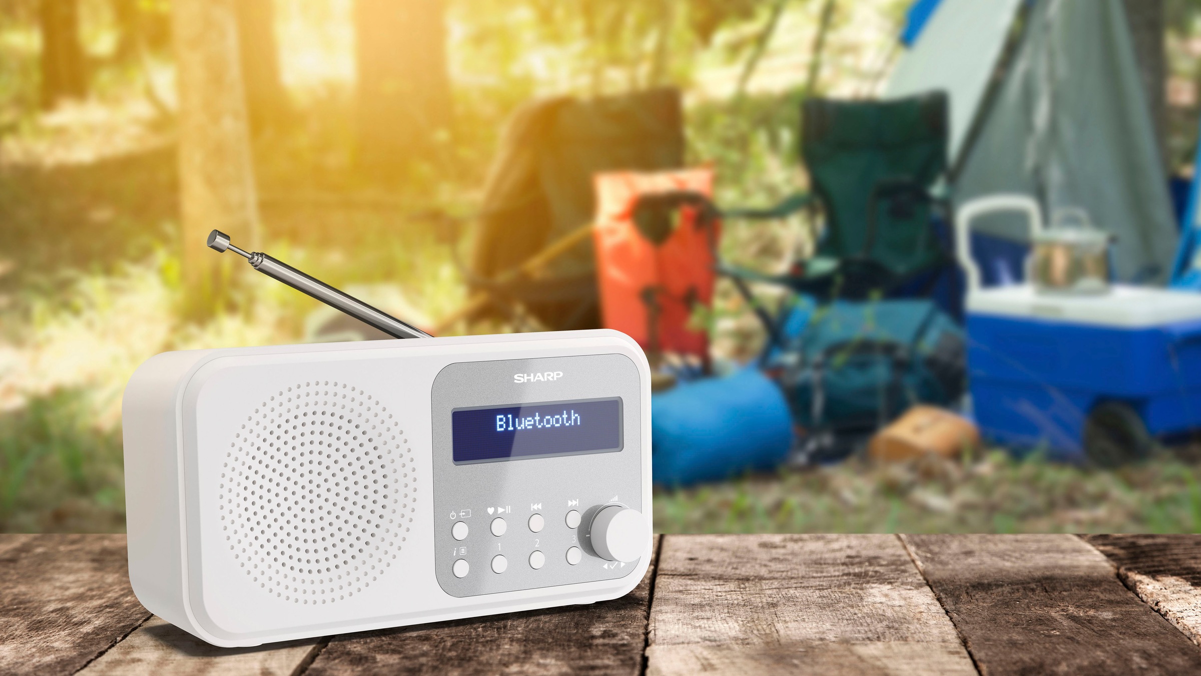 Sharp Radio »DR-P420«, (Bluetooth-A2DP Bluetooth-AVRCP Bluetooth Digitalradio (DAB+)-FM-Tuner mit RDS 2 W)