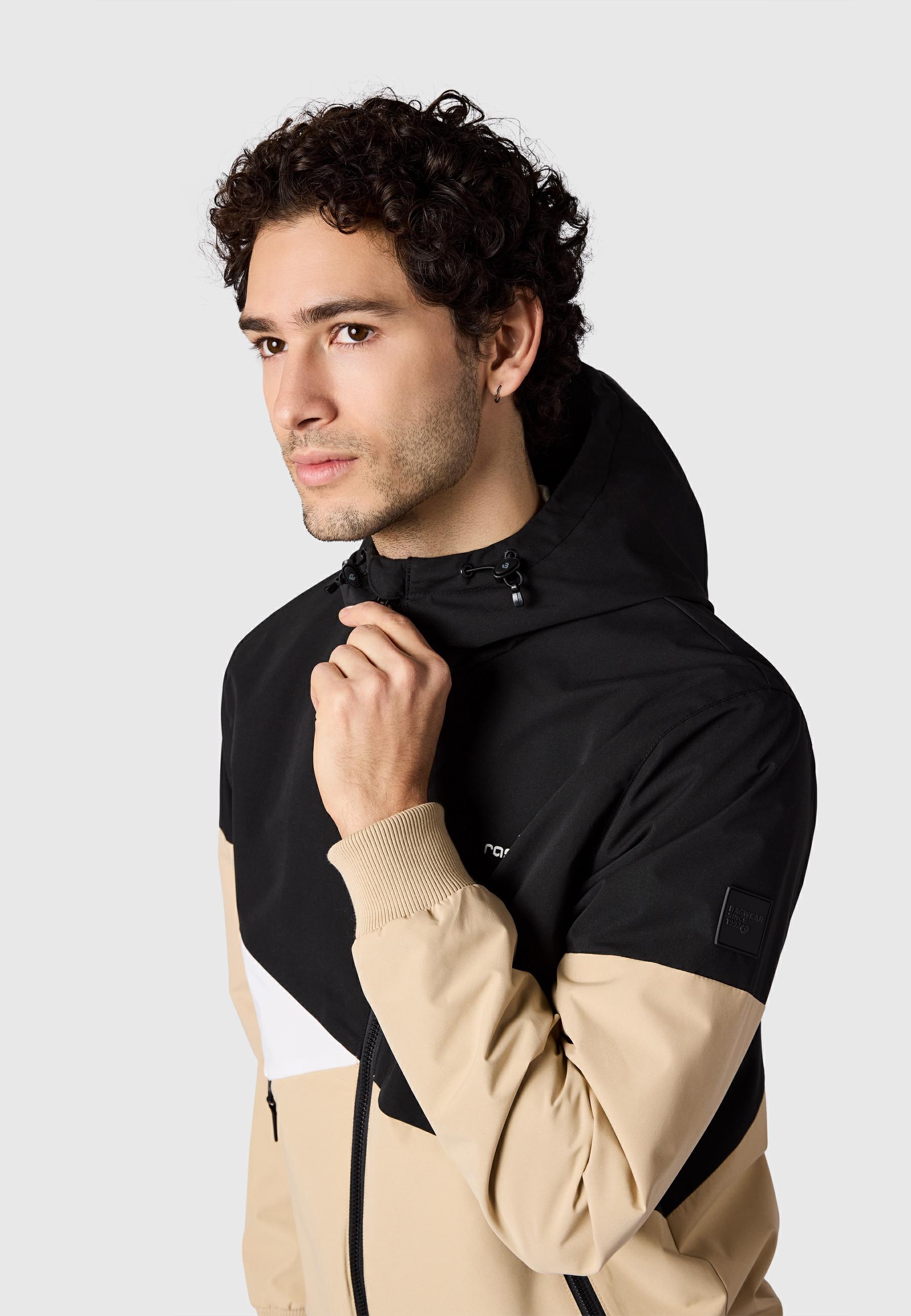 Ragwear Outdoorjacke »Renad« mit Kapuze Ultraleichte wasserdichte Herren Übergangsjacke mit Kapuze