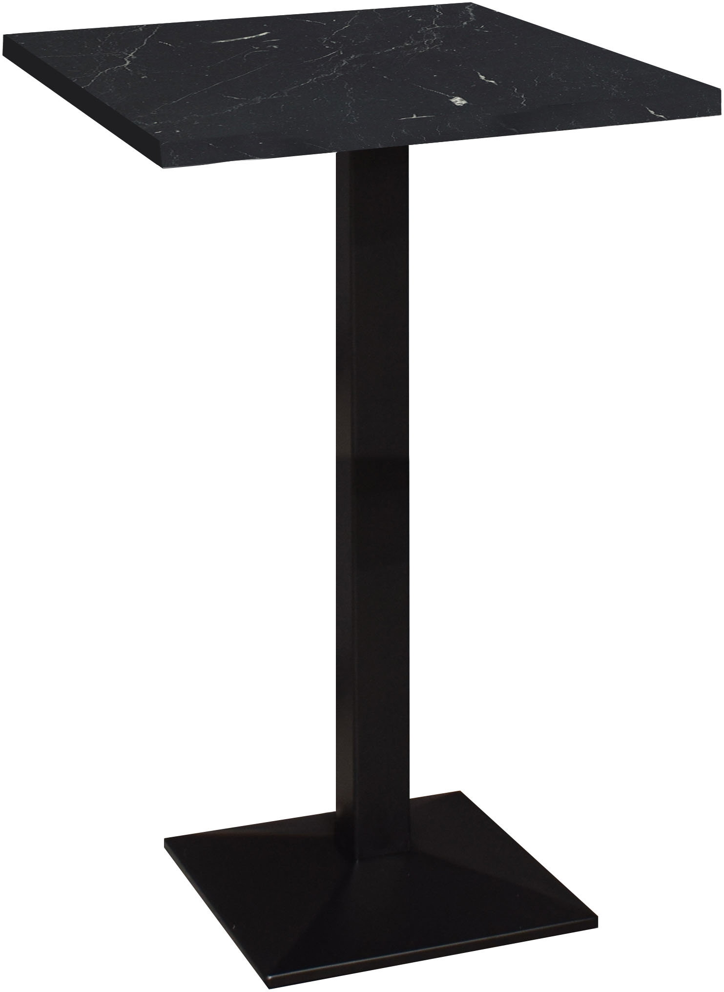 Mäusbacher "Big Bistro Metall" Quadrat-Säulengestell, eckige Platte BHT 70x105x70 cm