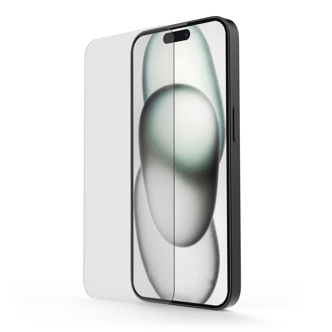 Hama Displayschutzglas »Displayschutz für iPhone 15 (Panzerglas, ultraklar, Montagehilfe)«, für Apple iPhone 15