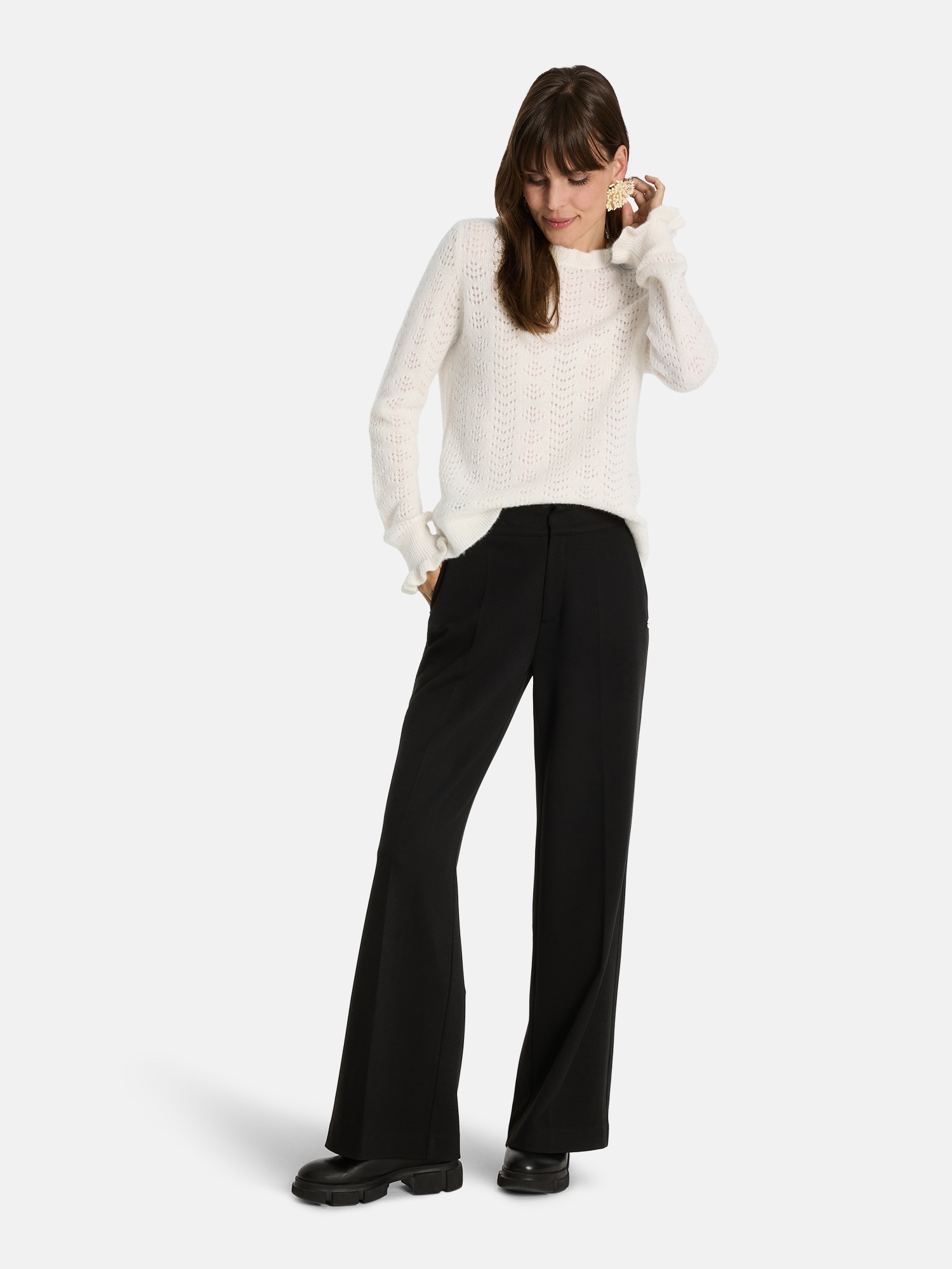 Thumbnail - Lieblingsstück Strickpullover "ZipporaL" mit Alpakawolle und Wolle