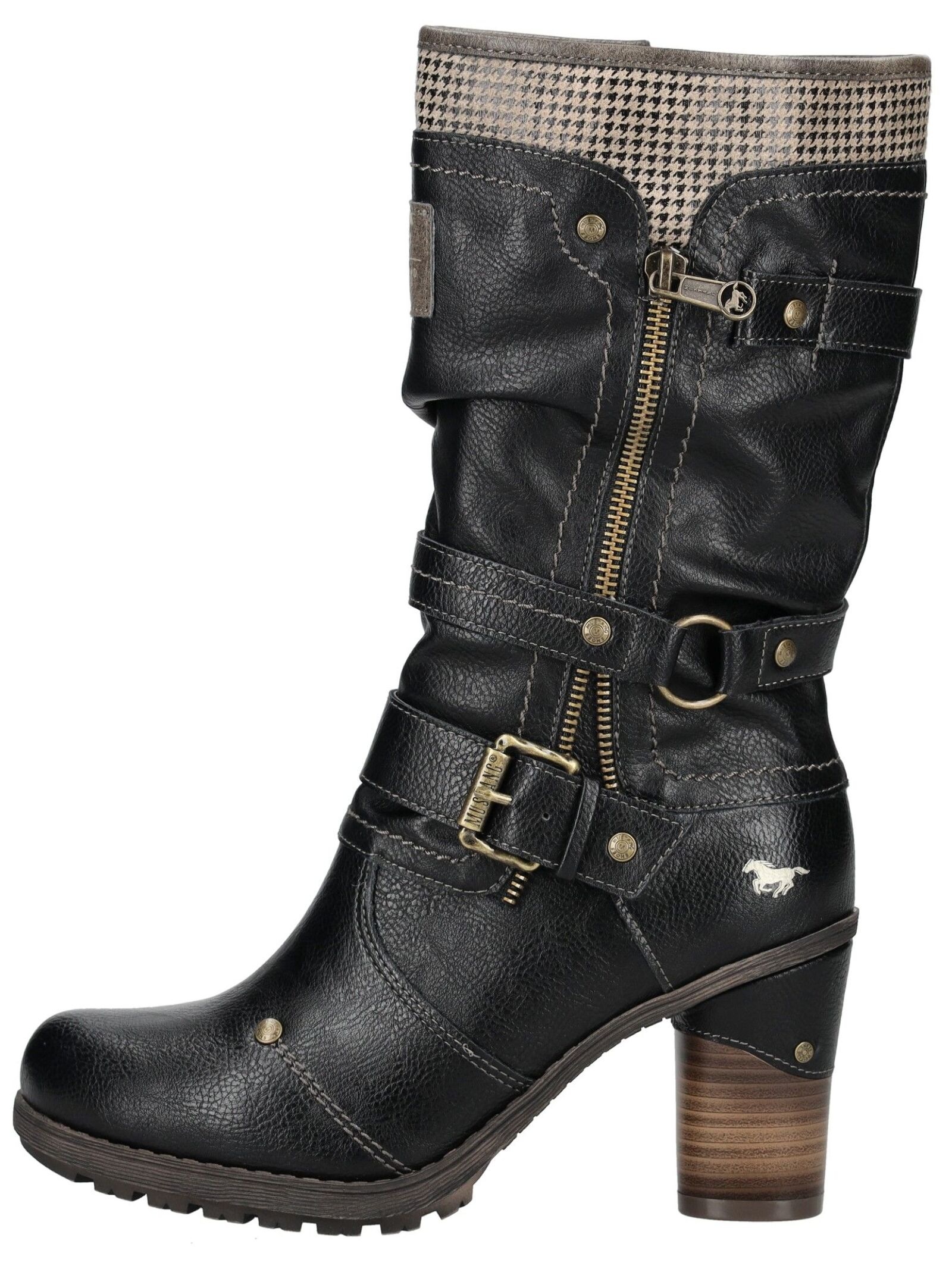 Mustang Shoes High-Heel-Stiefel »Mustang Shoes Stiefel Lederimitat/Textil«