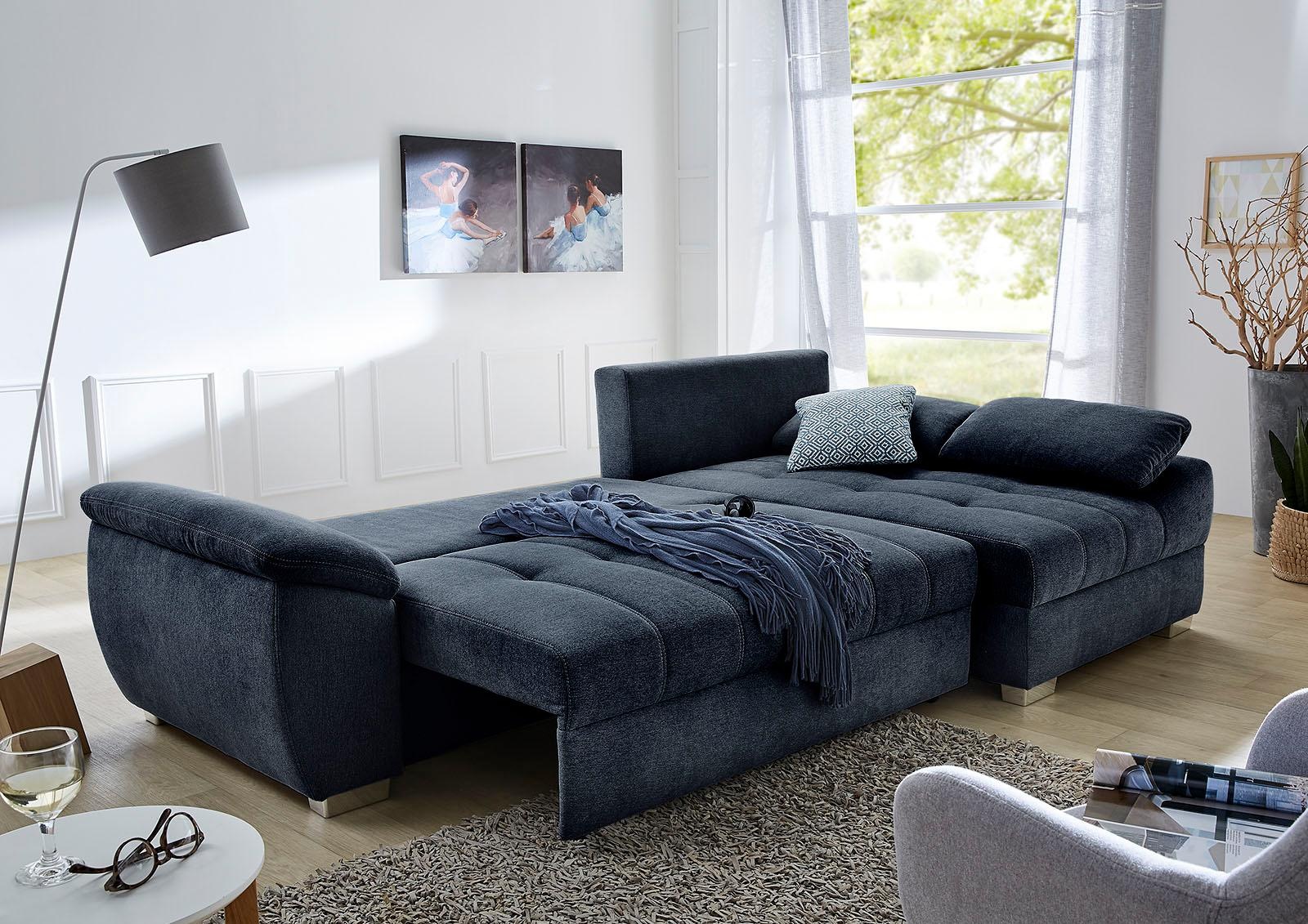 Jockenhöfer Gruppe Ecksofa "Alster L-Form", mit Bettfunktion und Bettkasten günstig online kaufen