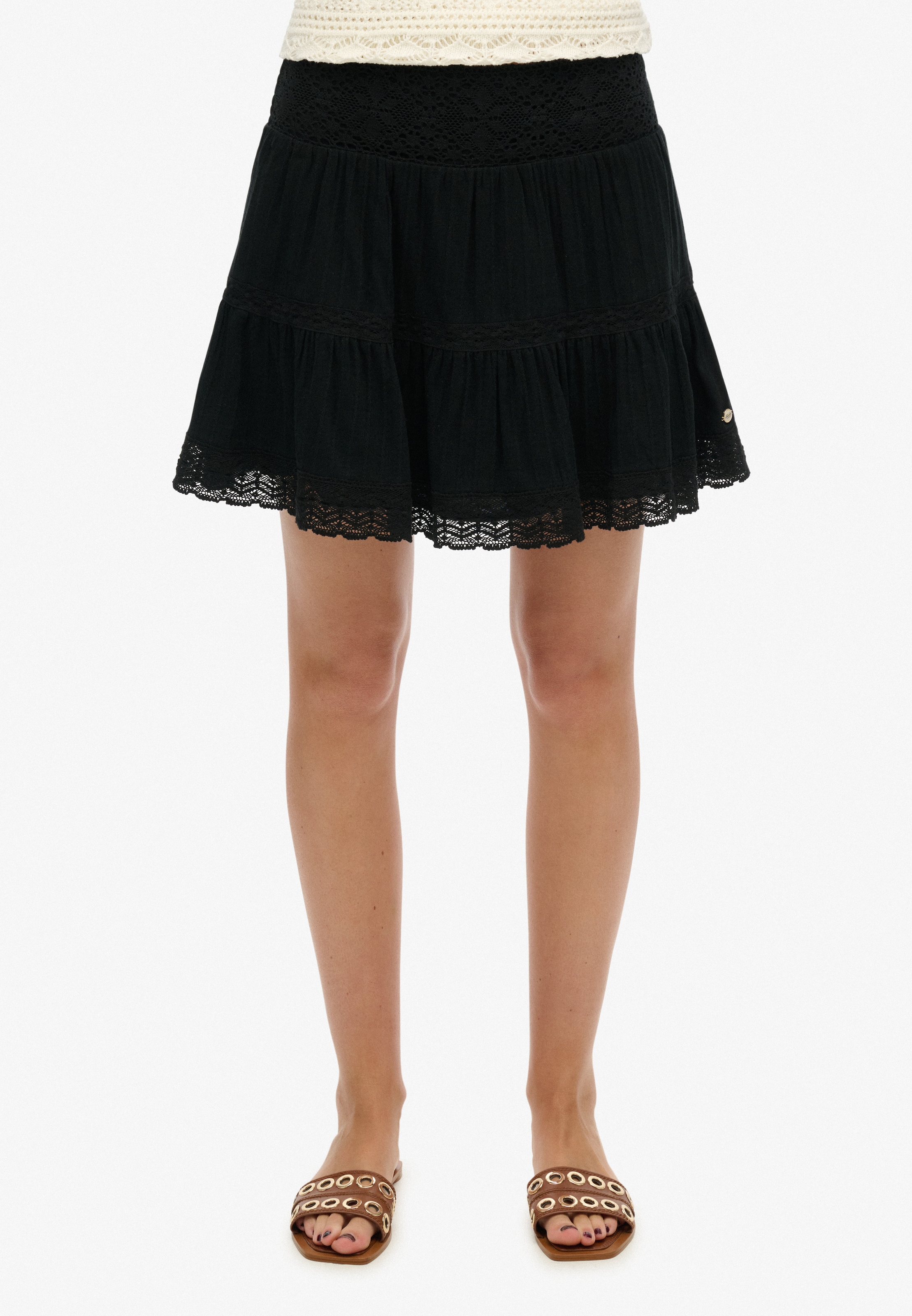 Superdry Minirock "IBIZA LACE MIX MINI SKIRT" günstig online kaufen