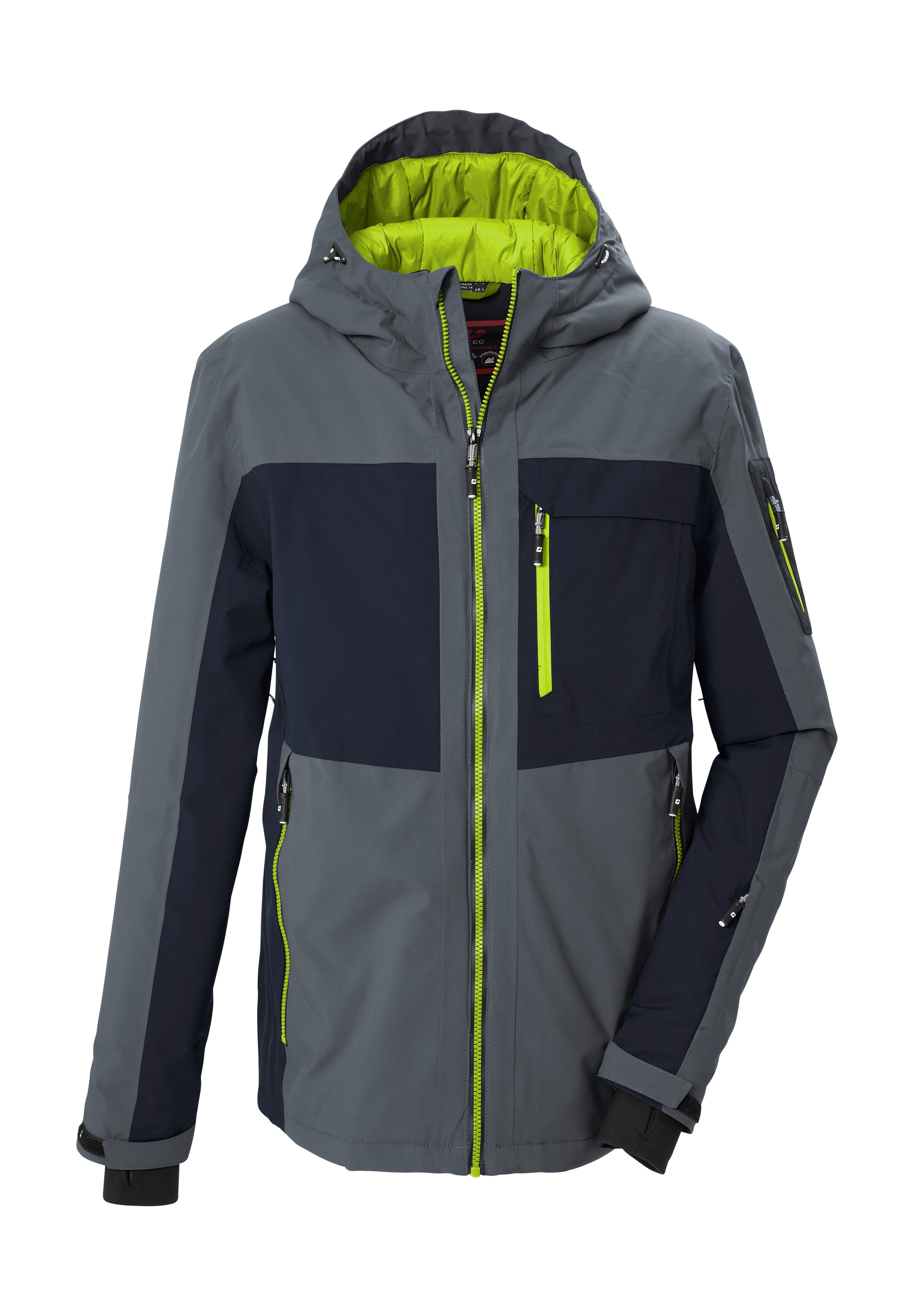 Killtec Skijacke "KSW 79 MN SKI JCKT" Skijacke: wasserdicht, atmungsaktiv, Colourblock-Design