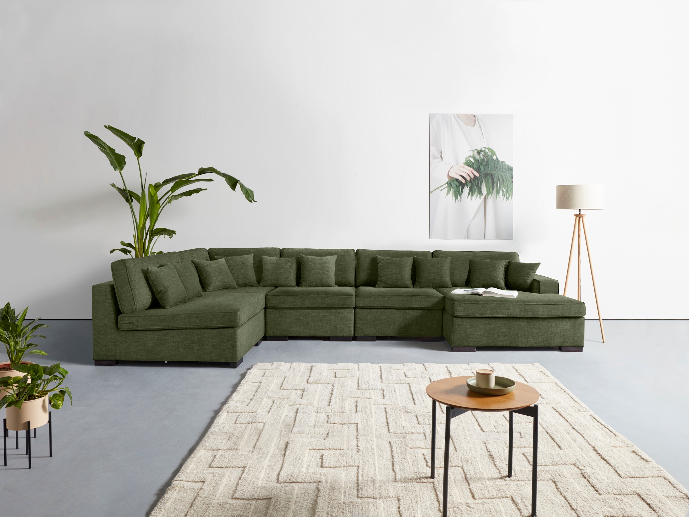 Guido Maria Kretschmer Home&Living Wohnlandschaft »Skara«, (5 St.), Lounge-Sofa mit... kaufen