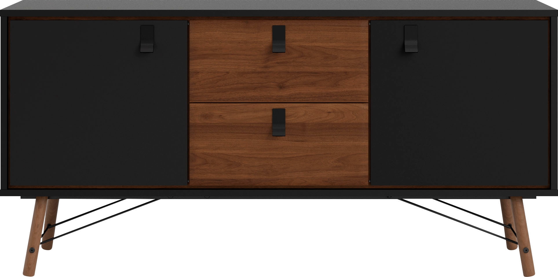 andas Sideboard »Ry Aufbewahrung, Schubladenschrank,«, Breite 150 cm, Höhe 72 cm, Kommode mit 2 Türen und 2 Schubläden