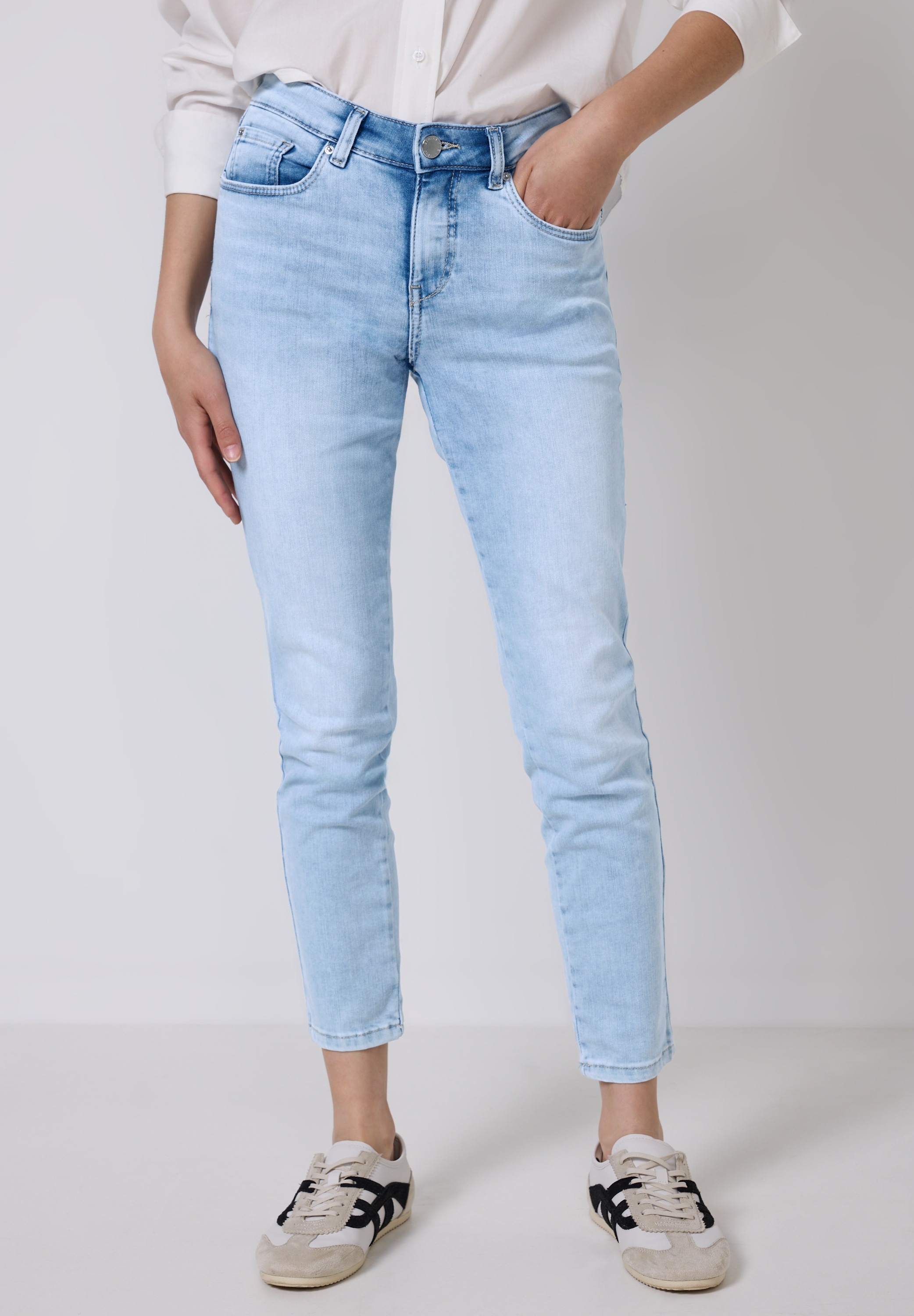 STREET ONE STUDIO Skinny-fit-Jeans, Middle Waist günstig online kaufen