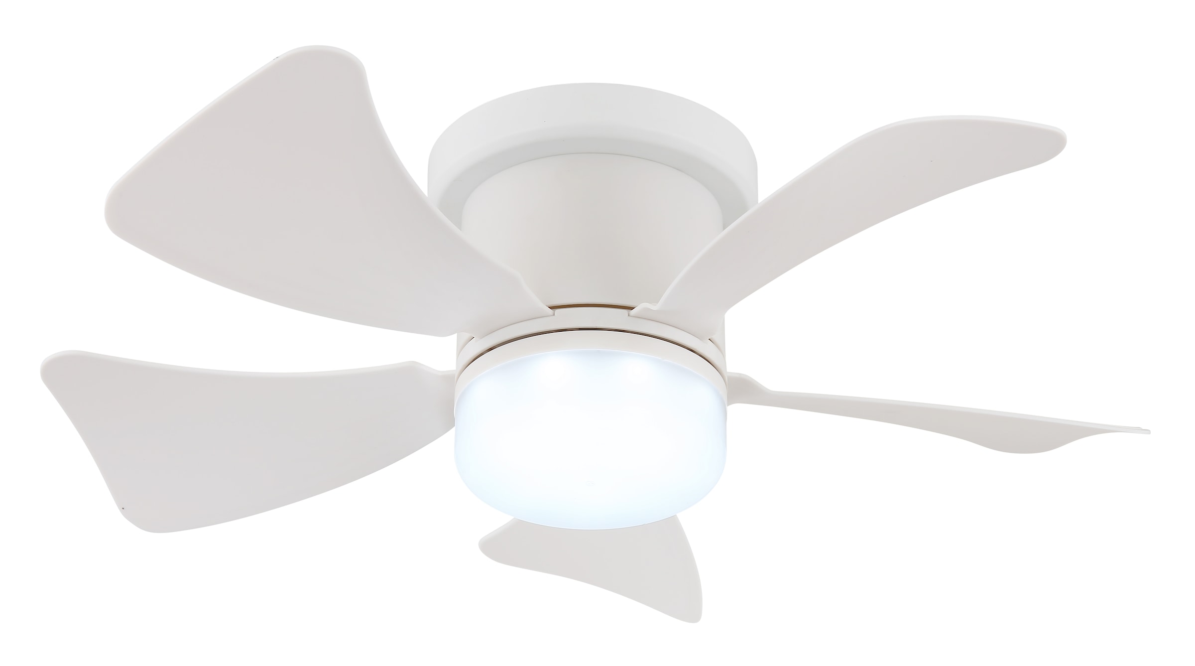 GLOBO LIGHTING Deckenleuchte »HINES« LED-Modul 1 Stk. warmweiß - kaltweiß Ventilator grau kühlen-heizen Wohnzimmer Schlafzimmer