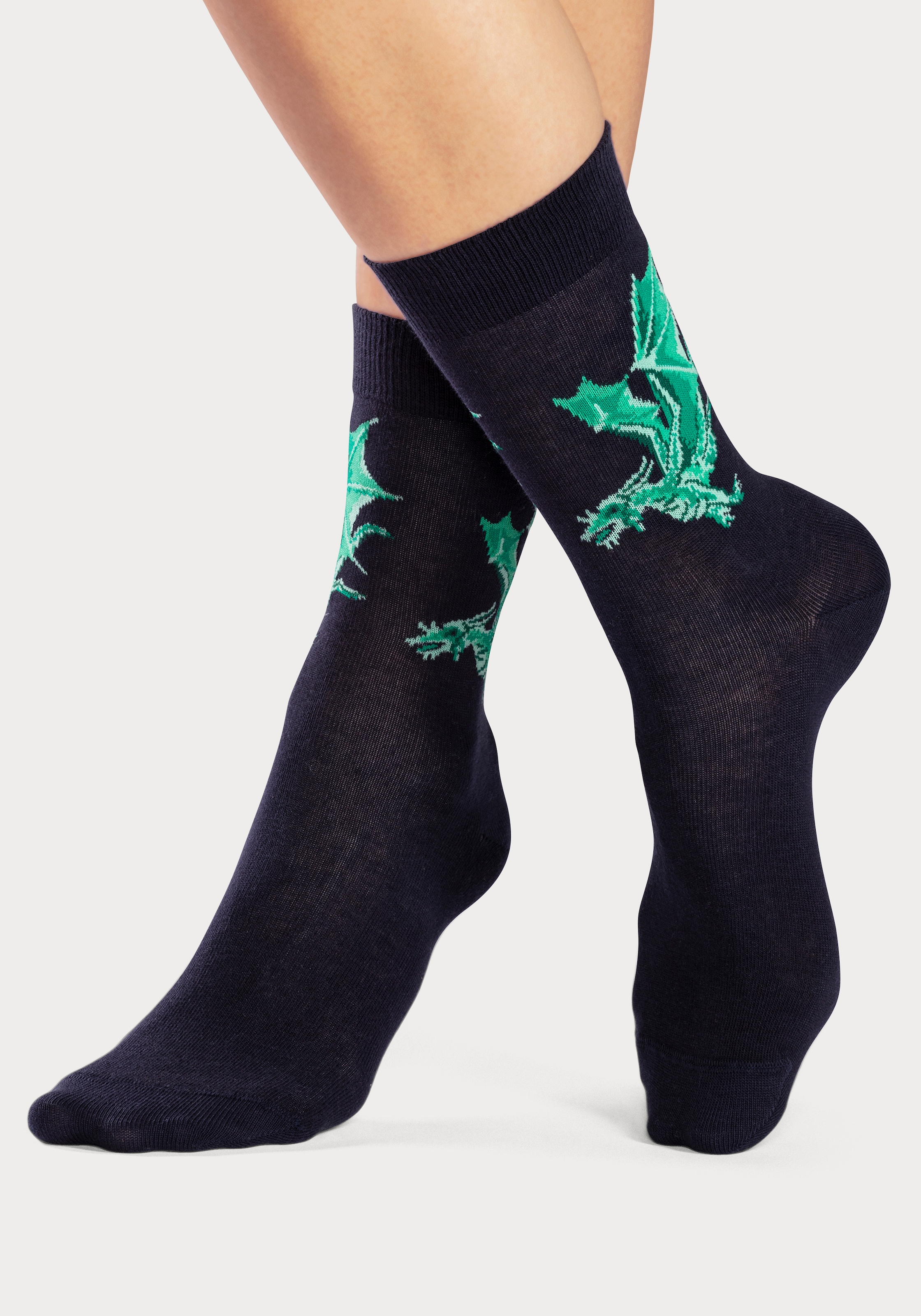 H.I.S Socken, (5 Paar), mit unterschiedlichen Drachen Motiven online kaufen  | BAUR