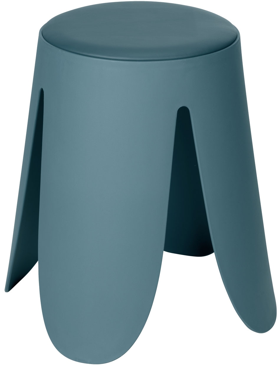 Dusch- und Badhocker WENKO, B:44,5cm H:46cm T:44,5cmpetrol, Duschhocker, "Comiso", belastbar bis 180 kg, mit rutschsicheren Füßen