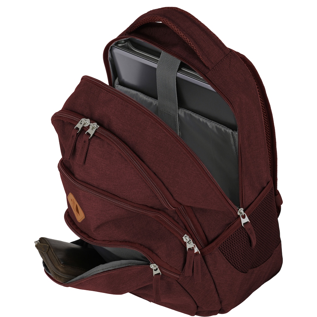 travelite Laptoprucksack »Basics, bordeaux«