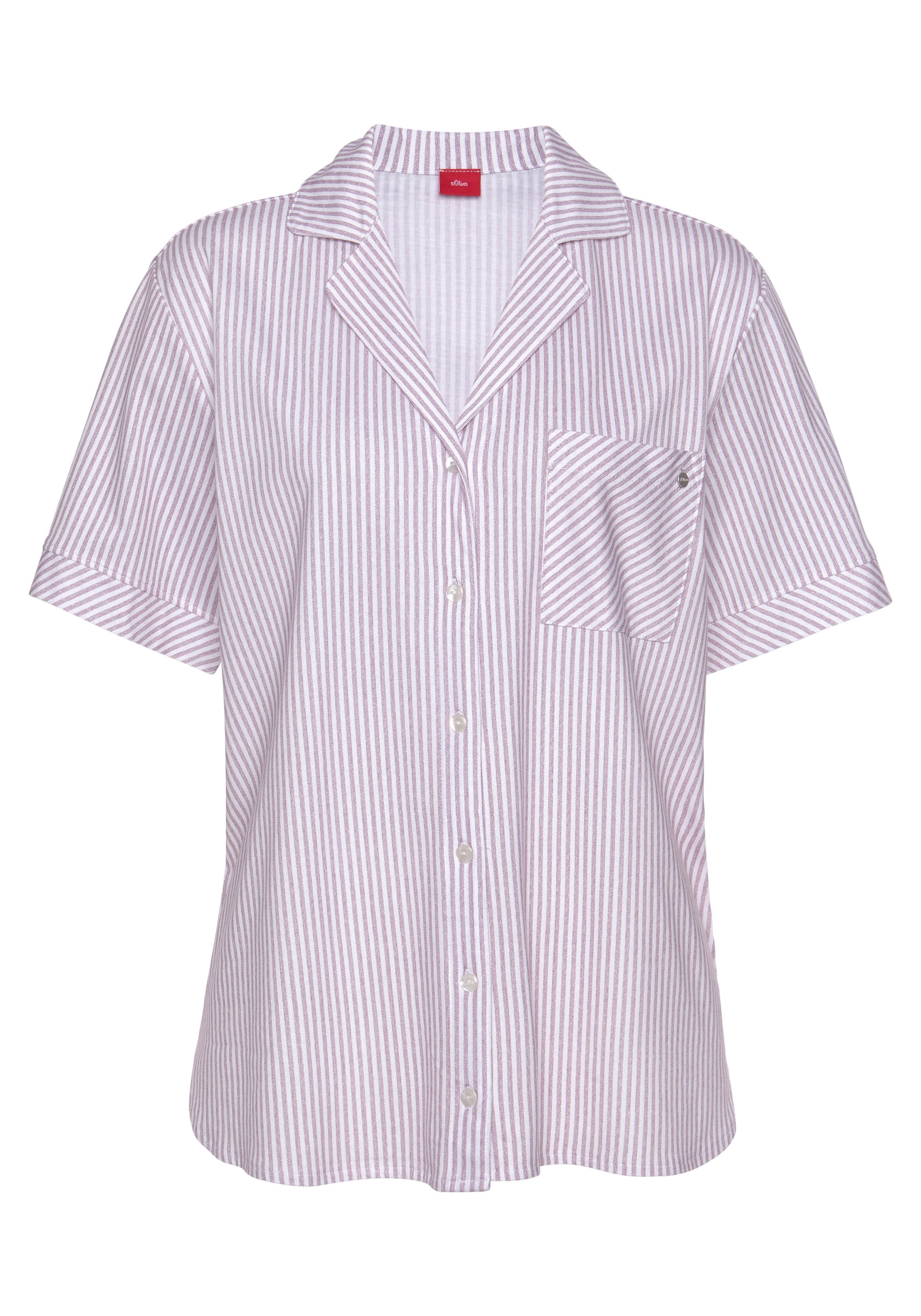 s.Oliver Pyjamaoberteil 1-teilig, 1 tlg. mit aufgesetzter Brusttasche günstig online kaufen