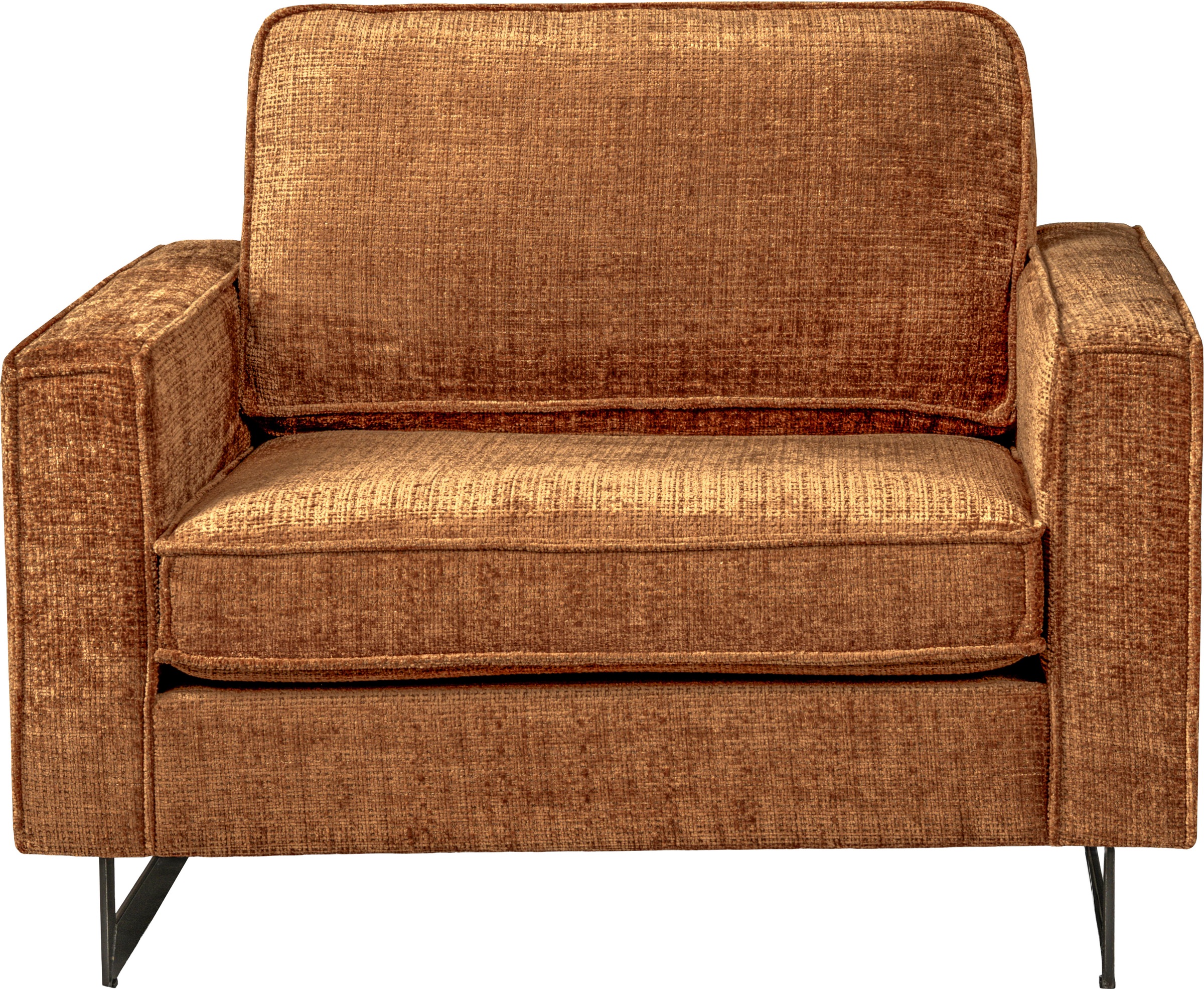Home affaire Loveseat "Pinto 105 cm, Cord, Chenille, Lederoptik" mit Keder, günstig online kaufen
