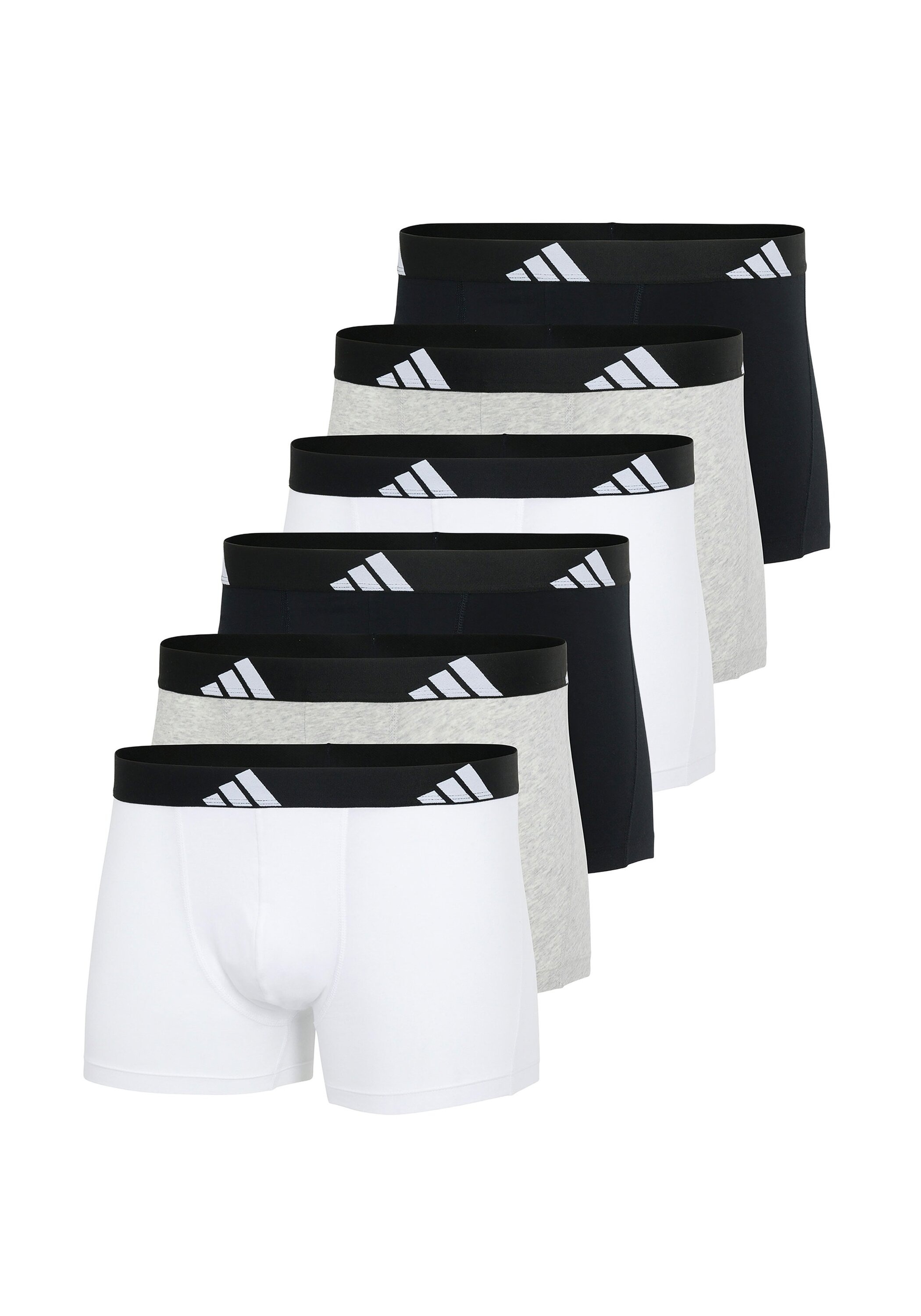 Herren Boxershorts "Boxershort 6er Pack", ADIDAS ORIGINALS, Gr. XL, bunt, Obermaterial: 95% Baumwolle CO. 5% Elasthan EL., Unterhosen