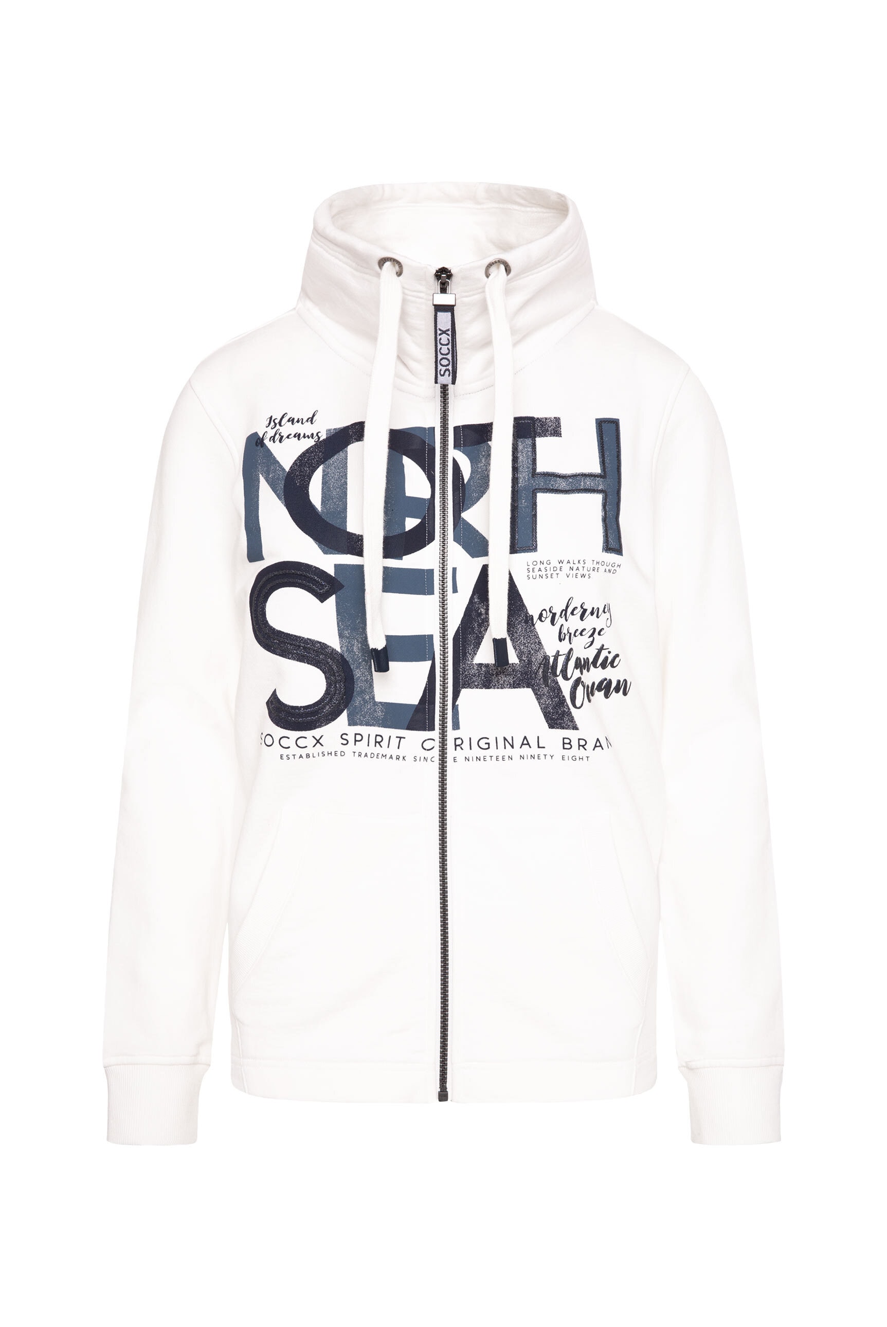 SOCCX Sweatjacke, mit Baumwolle