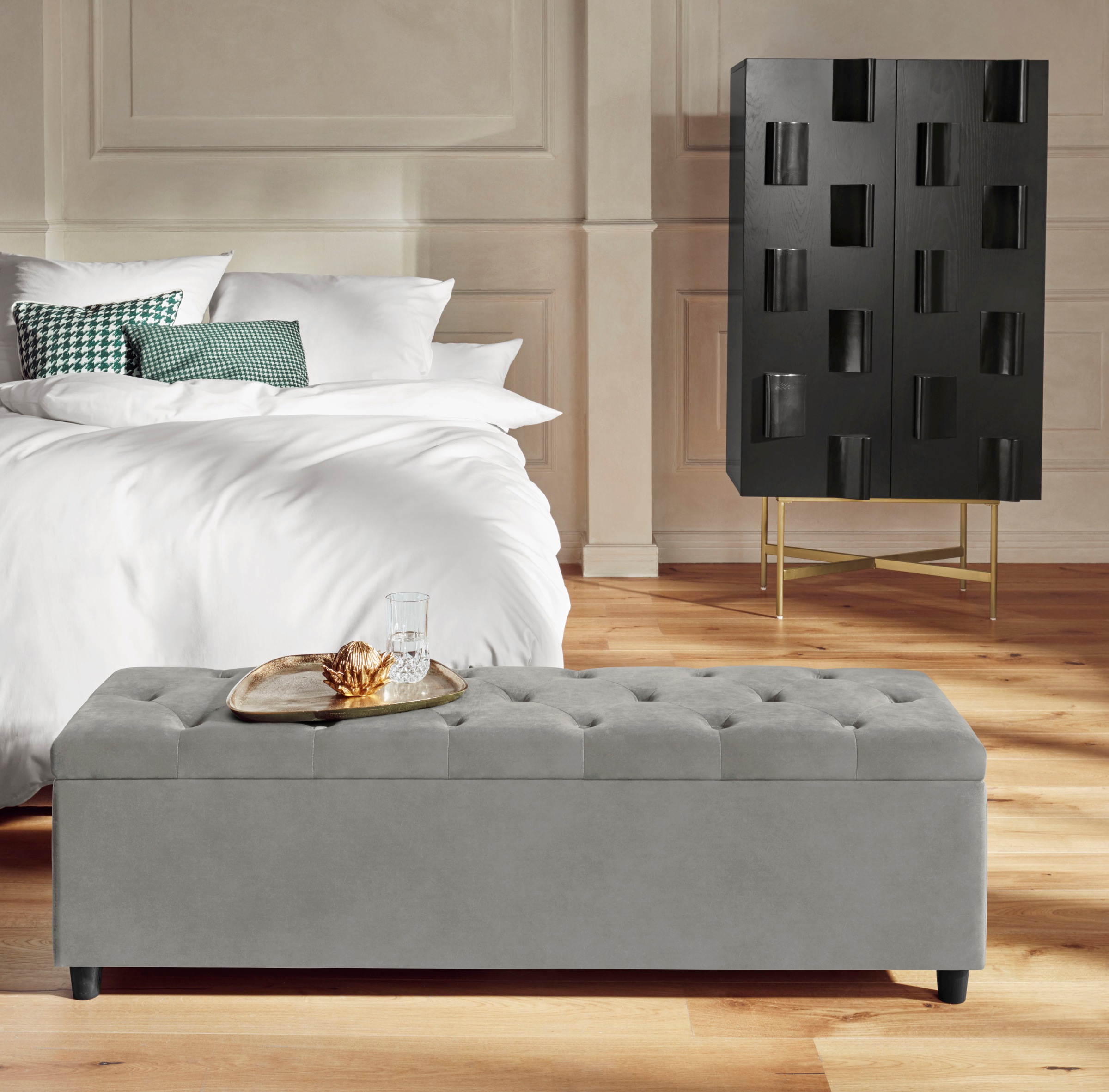 Guido Maria Kretschmer Home&Living Bettbank "Relaxy" gesteppt, mit Staufach günstig online kaufen