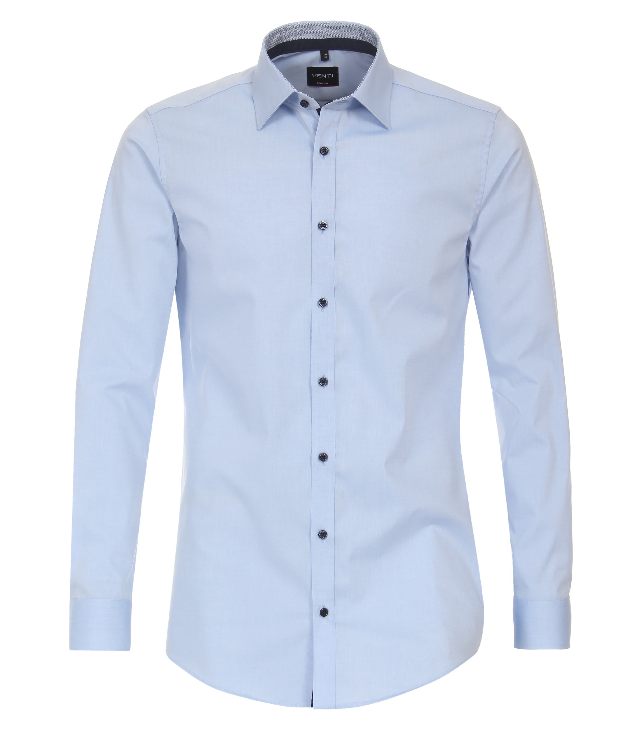 VENTI Businesshemd uni Bleu Clair 43 7