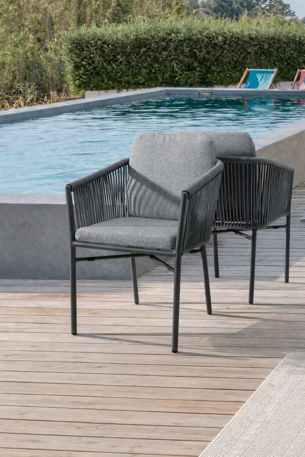 Destiny Garten-Essgruppe »LUCCA SAN MARINO Essgruppe 4 Se + Tisch RE 180x90cm  holzf.« Set, 