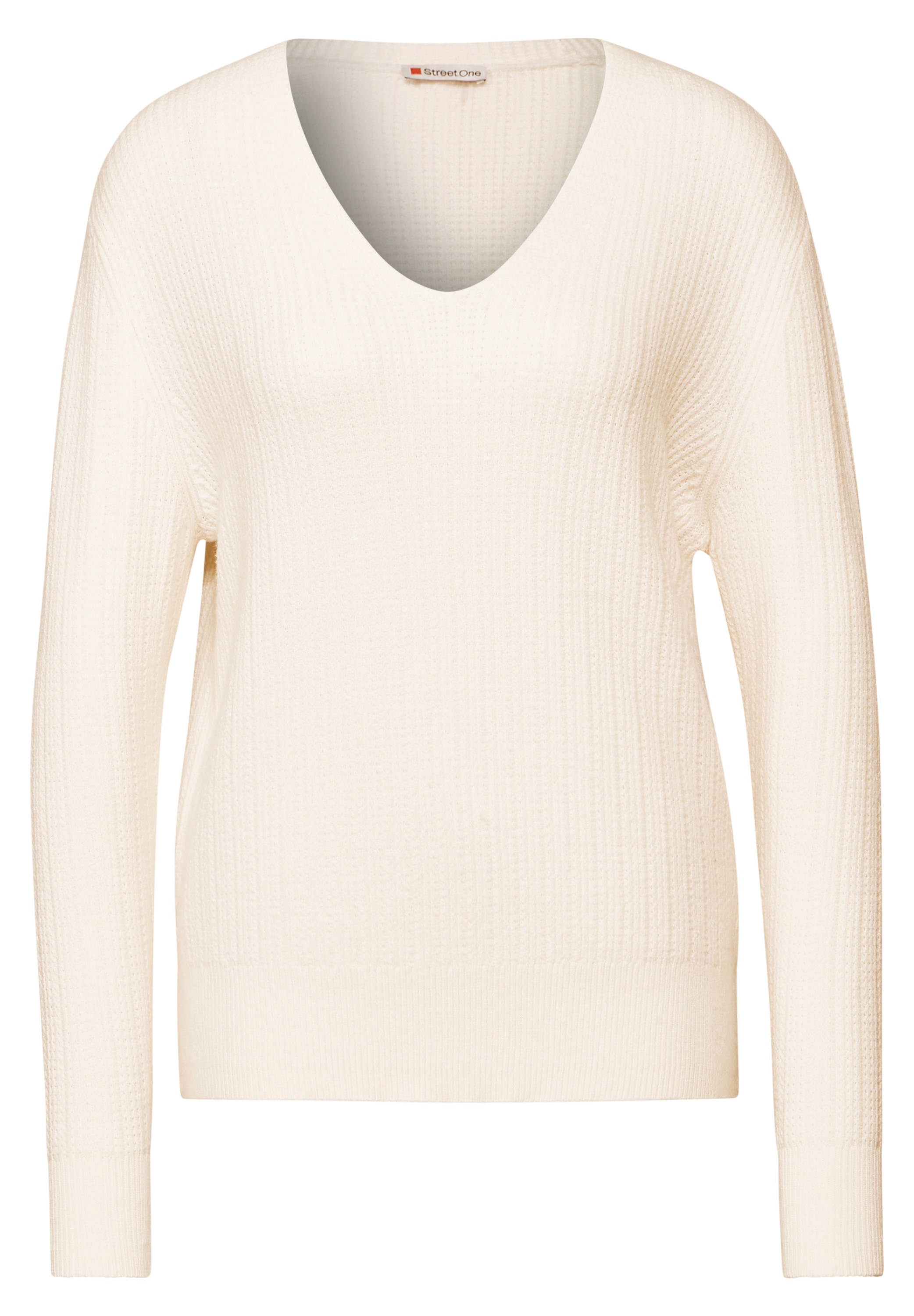 STREET ONE Strickpullover, mit Rippstrick-Struktur