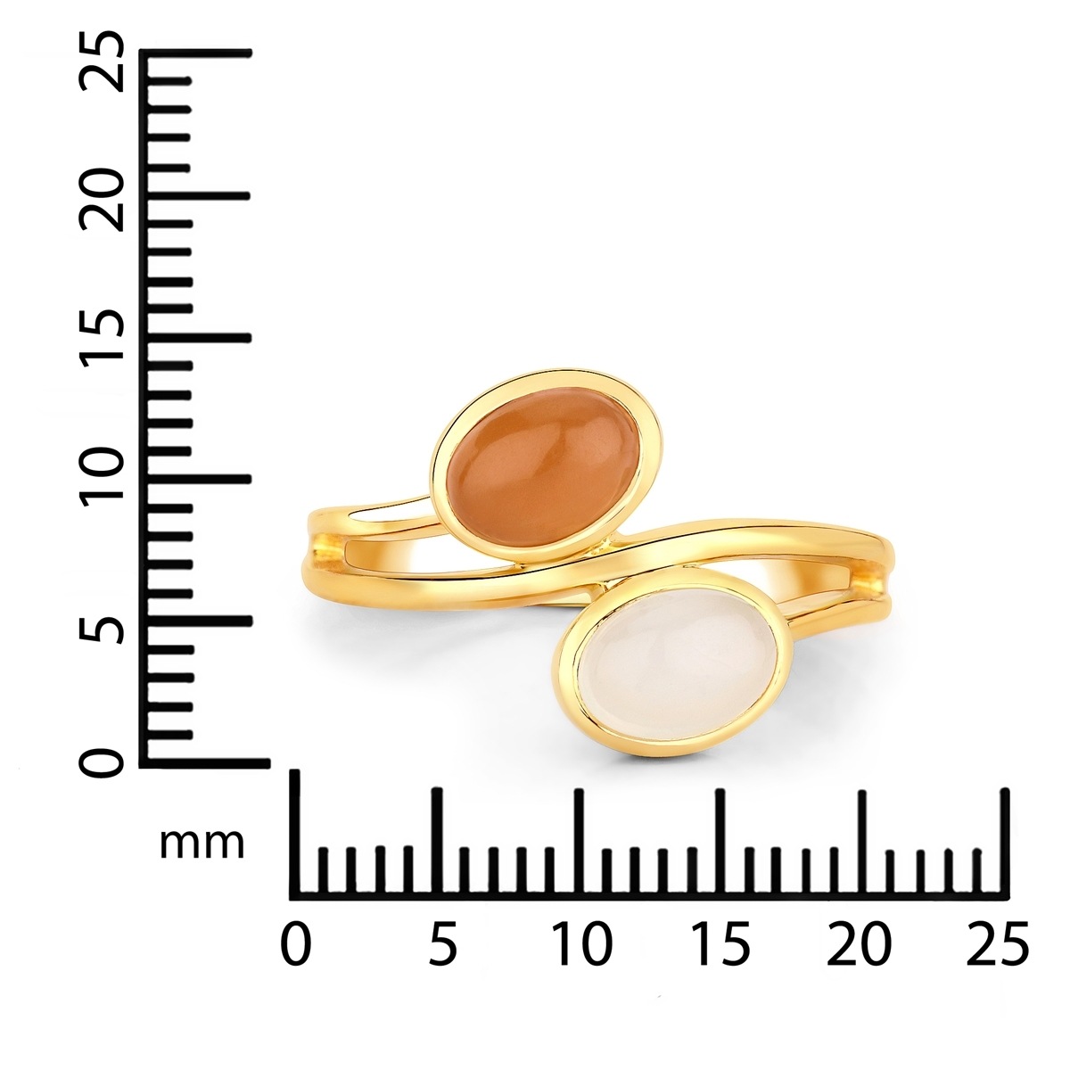 RAFAELA DONATA K710 Cocktail Ring Yellow Gold Size 52 3