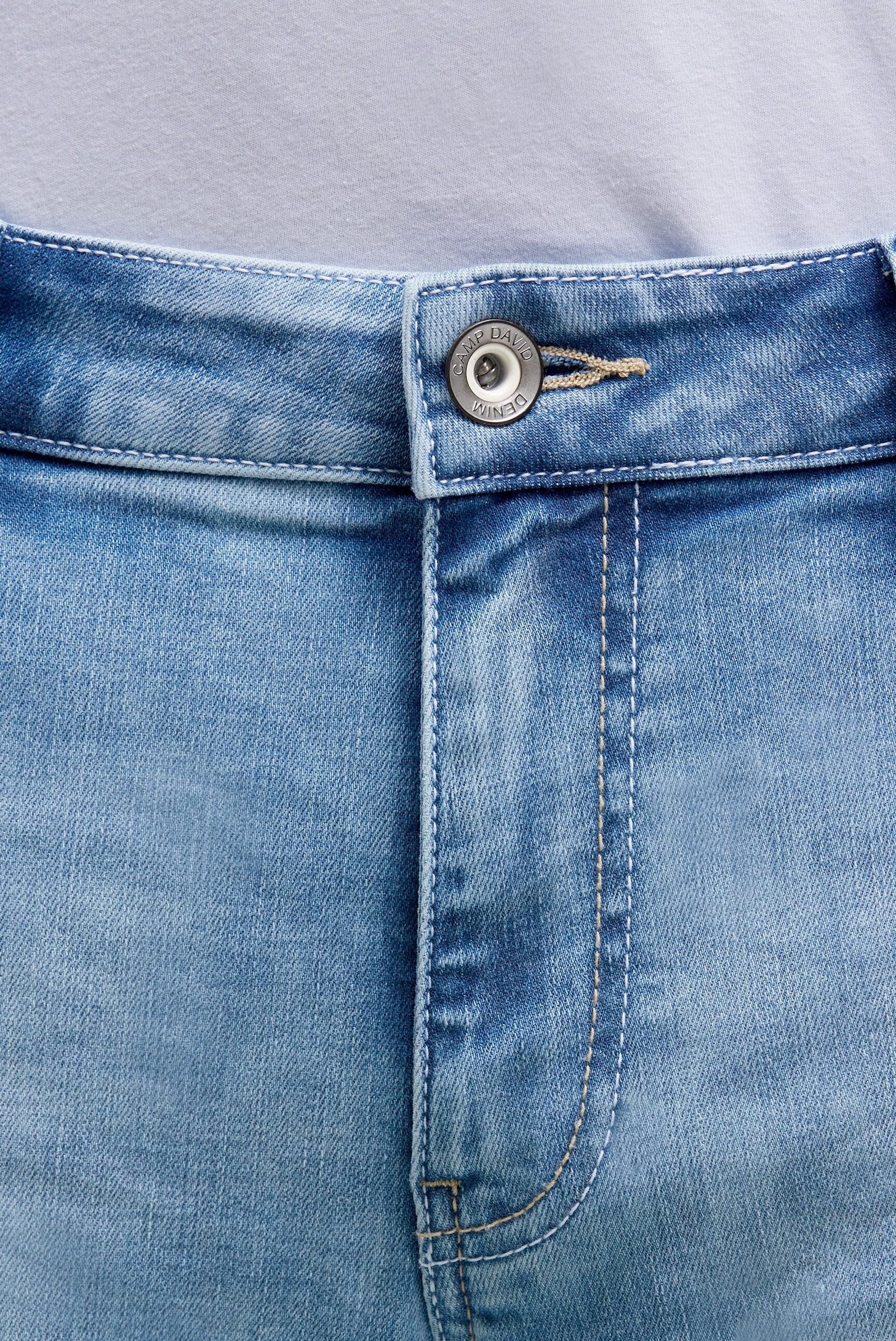 CAMP DAVID Jeansshorts mit Turn-Up Saum