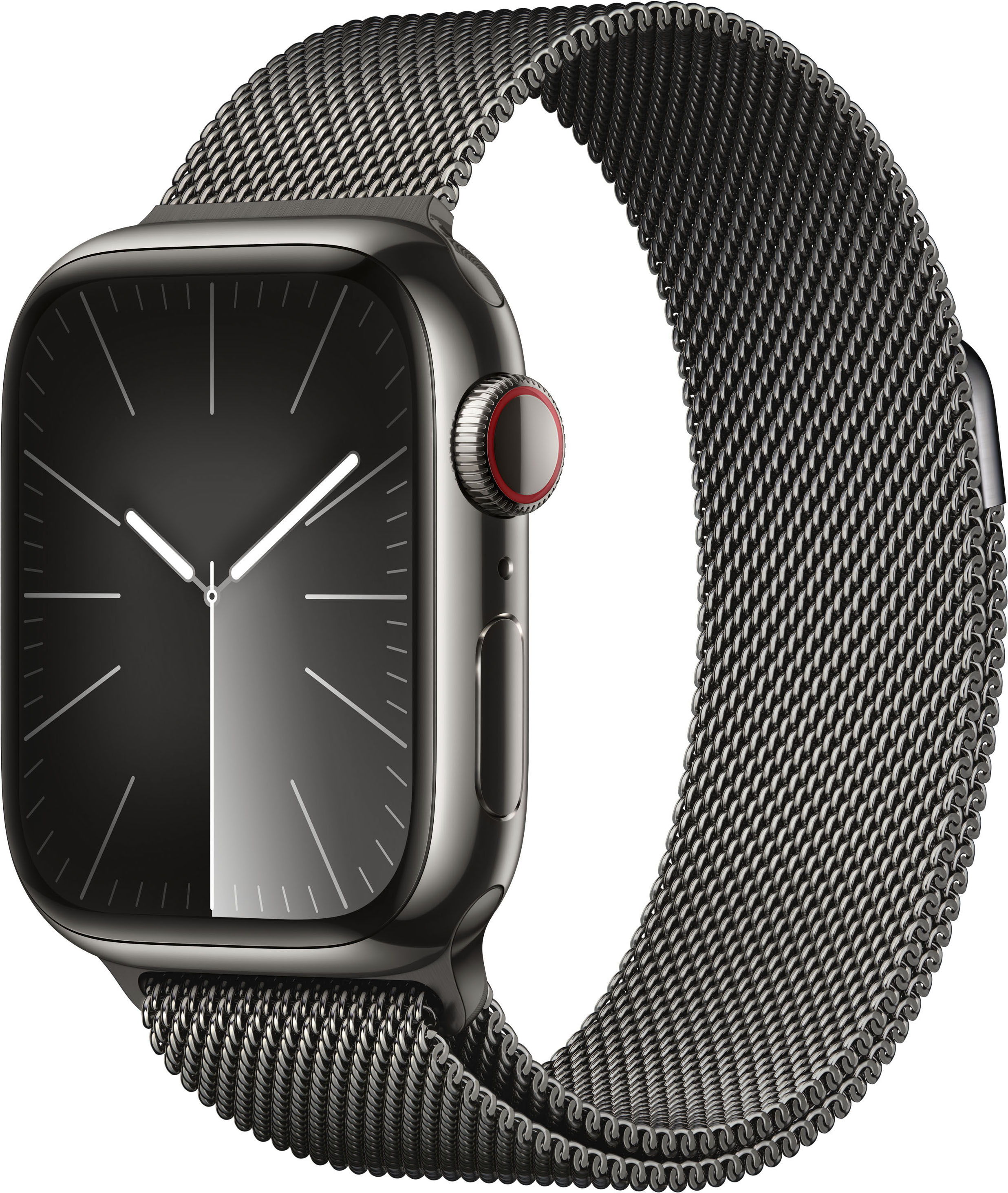 Smartwatch »Watch Series 9 GPS + Cellular 41mm Edelstahl«, (Watch OS 10 Milanese Loop)