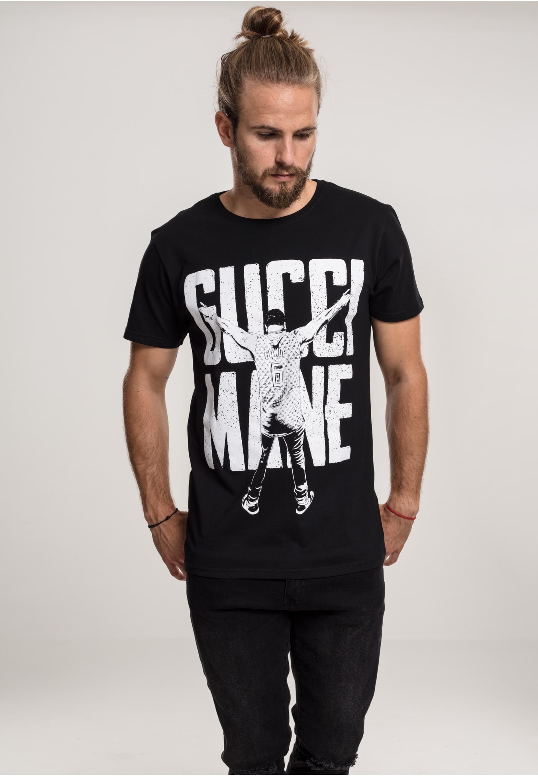 Merchcode Kurzarmshirt »Merchcode Herren Gucci Mane Guwop Stance Tee«, (1 tlg.)