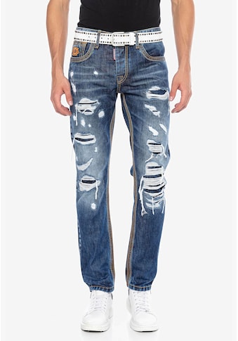 Cipo & Baxx Cipo & Baxx Straight-Jeans im coolen D...