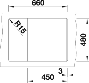 Blanco Granitspüle »METRA 45 S Compact«, aus SILGRANIT®