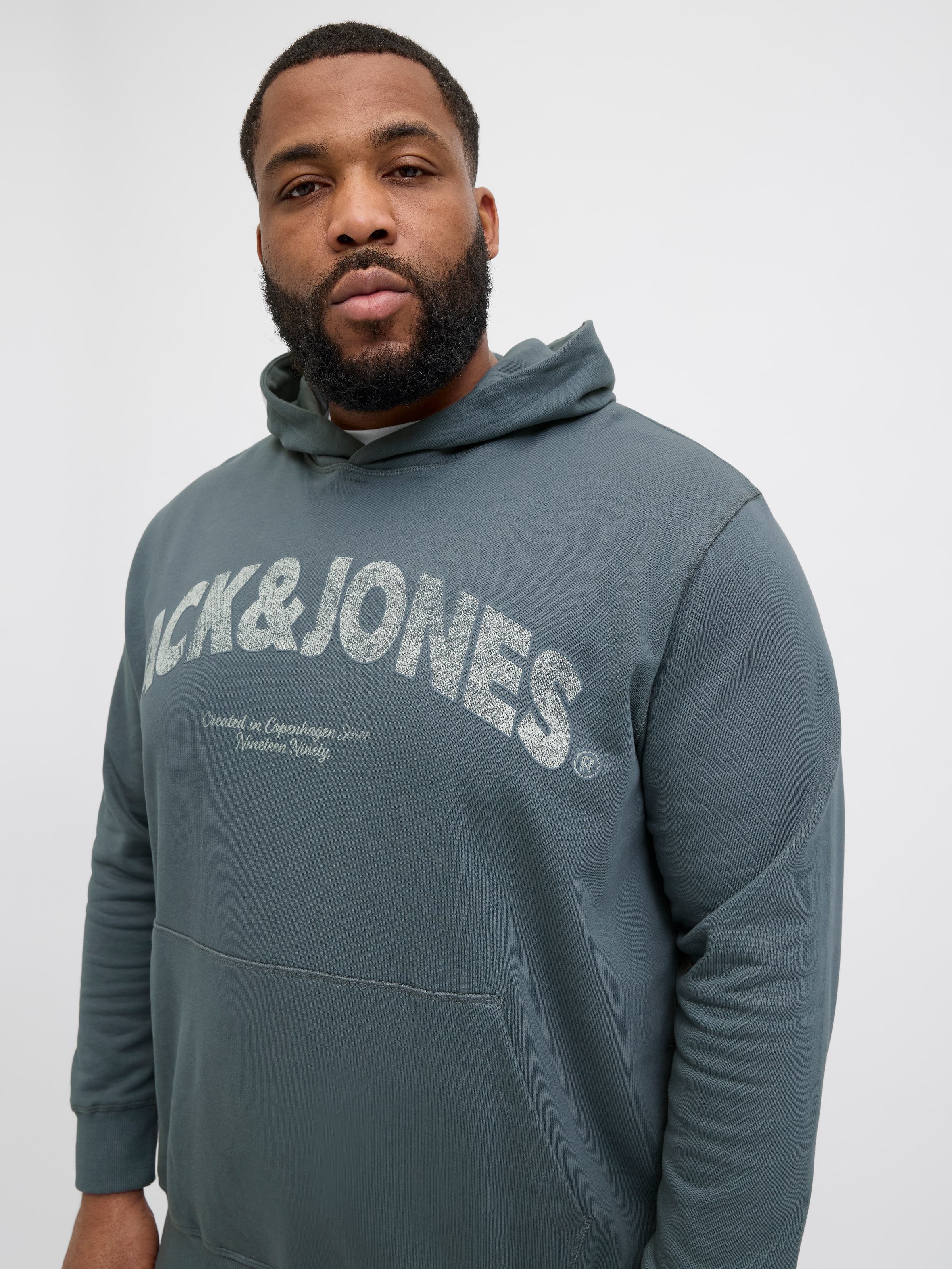 Jack & Jones PlusSize Kapuzensweatshirt "JORALMERIA SWEAT HOOD PLS", mit Lo günstig online kaufen