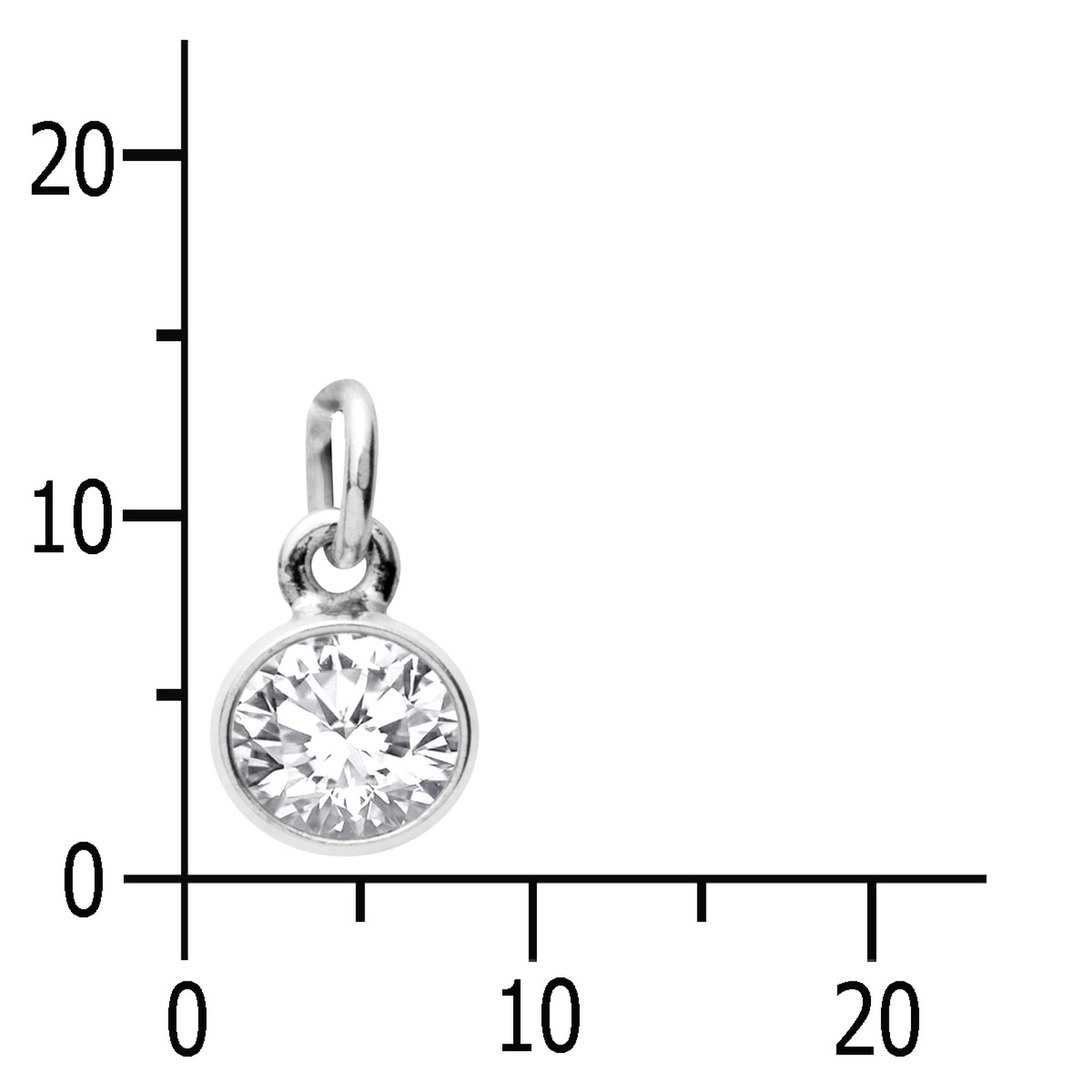 OSTSEE-SCHMUCK Kettenanhänger »Ostsee-Schmuck Anhänger Classic 6 mm Anhänger Classic 6 mm«, (1 tlg.)