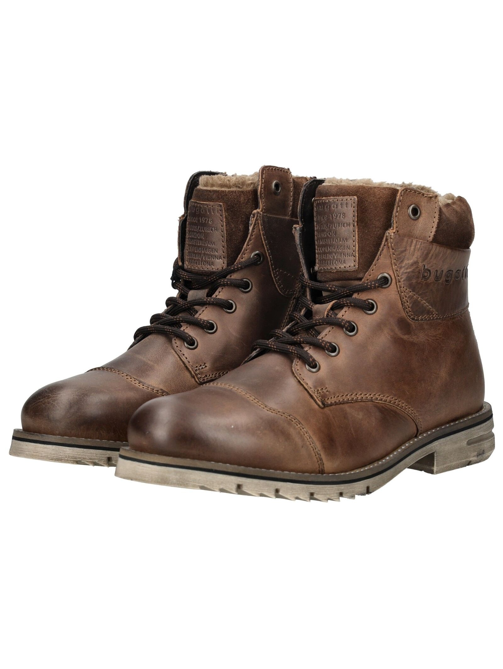 bugatti Schnürstiefelette »bugatti Stiefelette Leder«