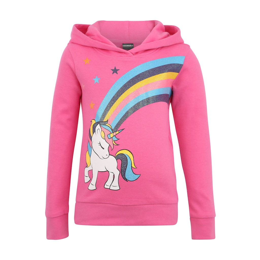 KIDSWORLD Langarmshirt »EINHORN Regenbogen«