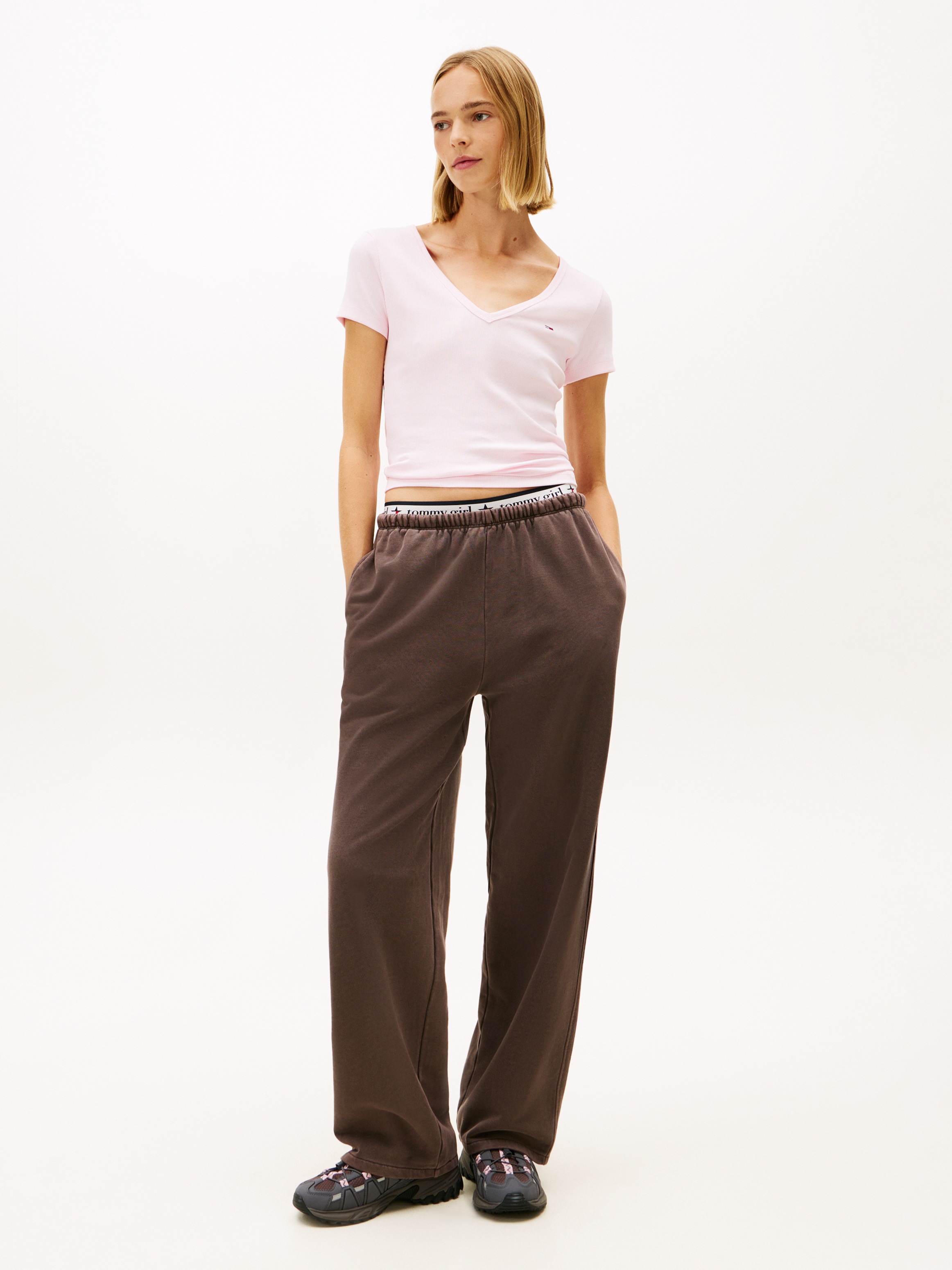 Thumbnail - Tommy Jeans Kurzarmshirt "TJW SLIM ESSENTIAL RIB V SS"