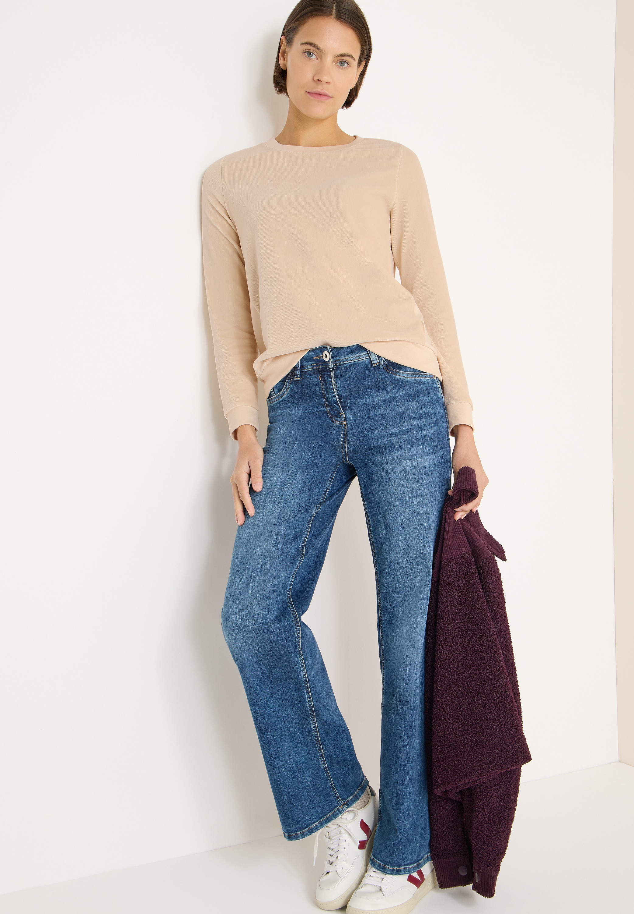 Cecil Langarmshirt mit Rundhalsausschnitt