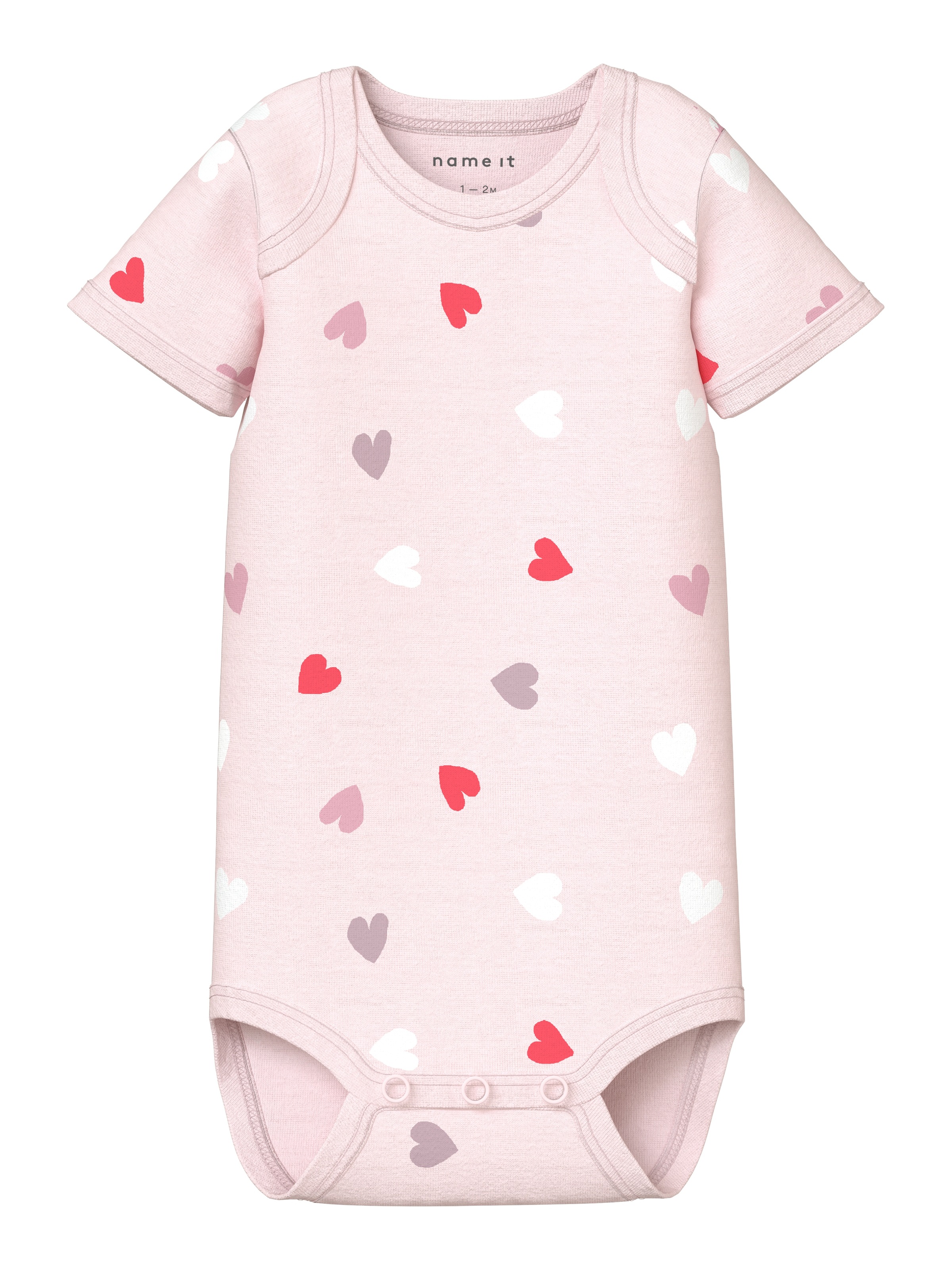 Name It Kurzarmbody »NBFBODY 3P SS CARINARIA HEART NOOS« Packung, 3 tlg.