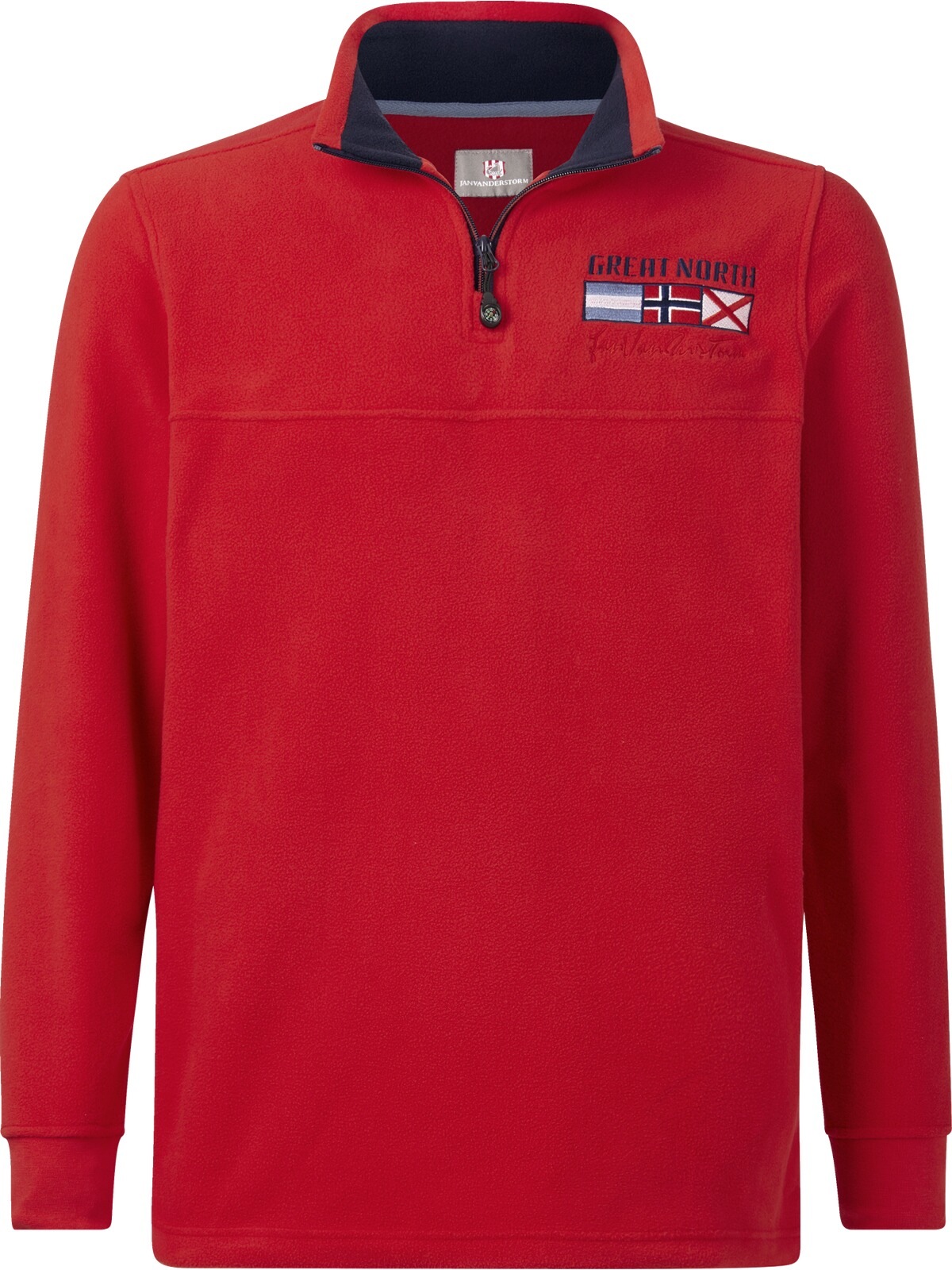 Jan Vanderstorm Fleecepullover »Fleece-Sweatshirt SIETSE«