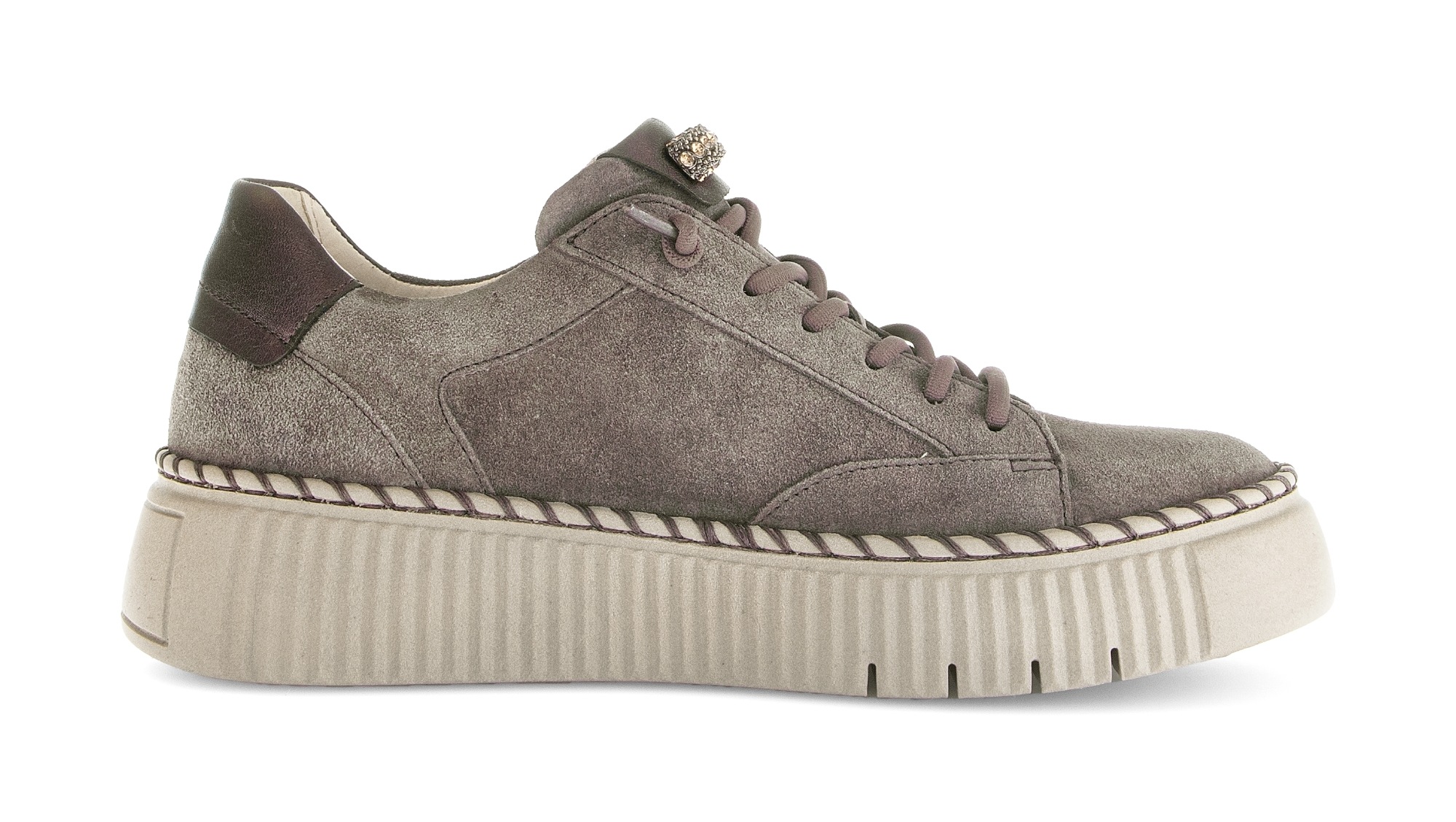 Thumbnail - Gabor Slip-On Sneaker, Freizeitschuh, Halbschuh, Slipper mit funkelnden Schmuckelement