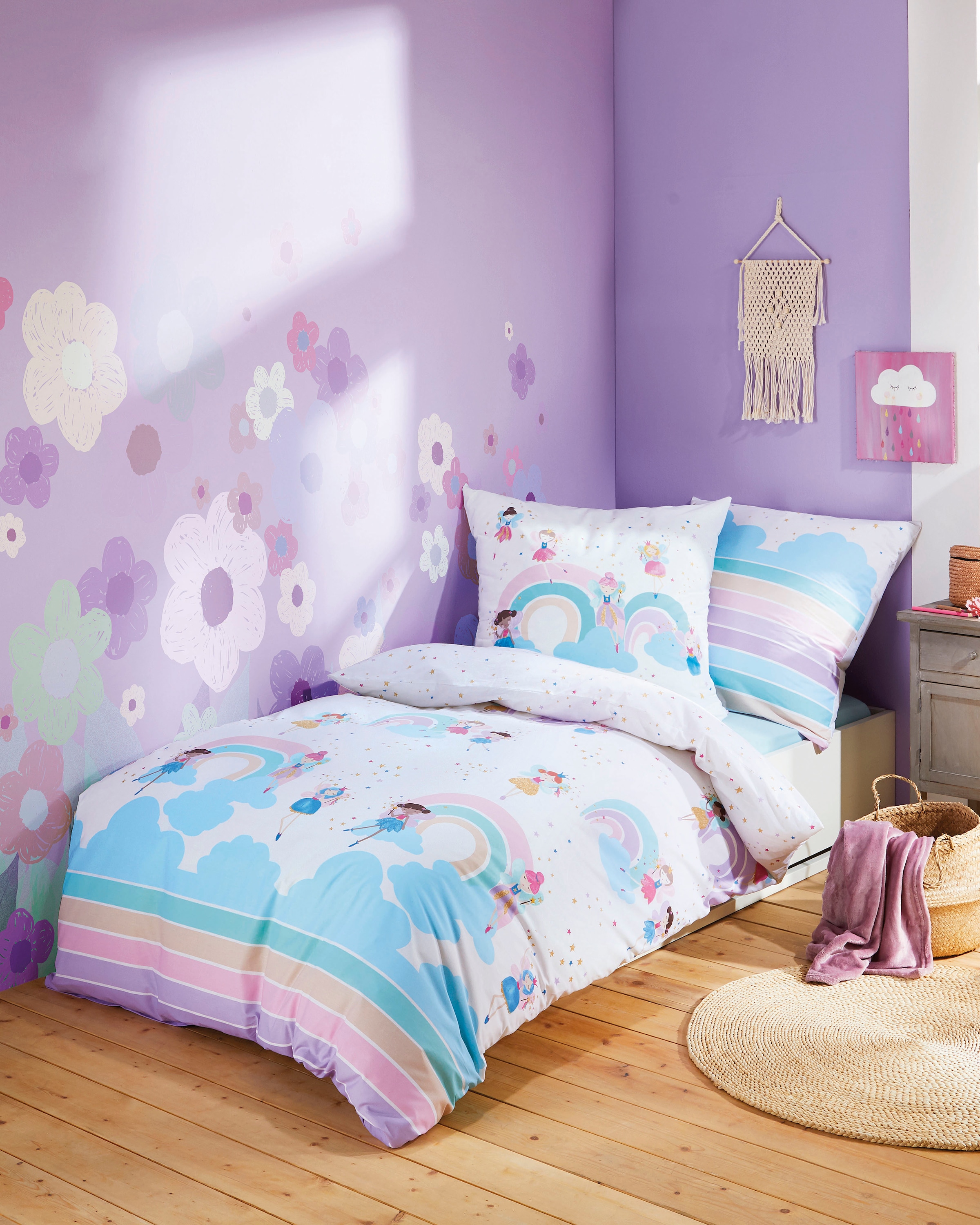 Kaeppel Kinderbettwäsche "Rainbow Fairies" 2 Stk. tlg. Mit Feen günstig online kaufen