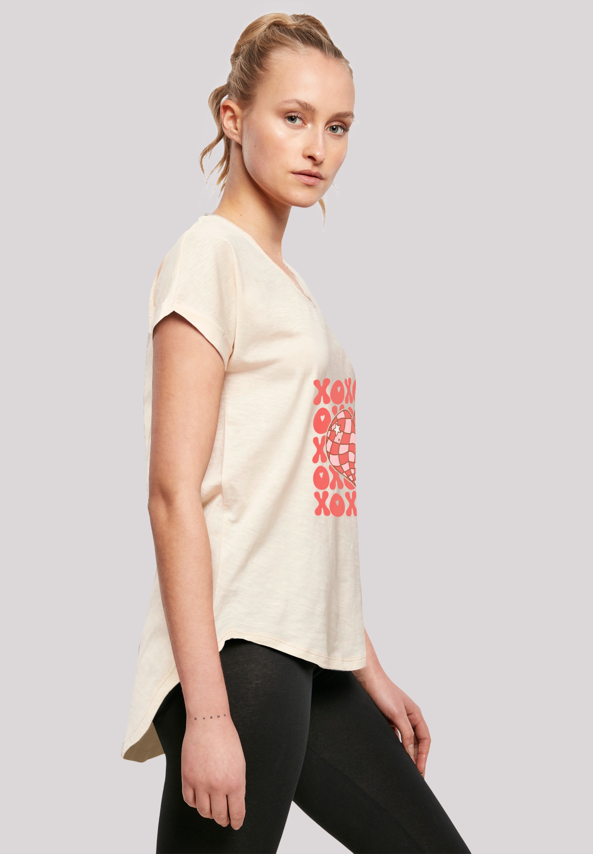 F4NT4STIC T-Shirt »XOXO Herz Love«, Premium Qualität